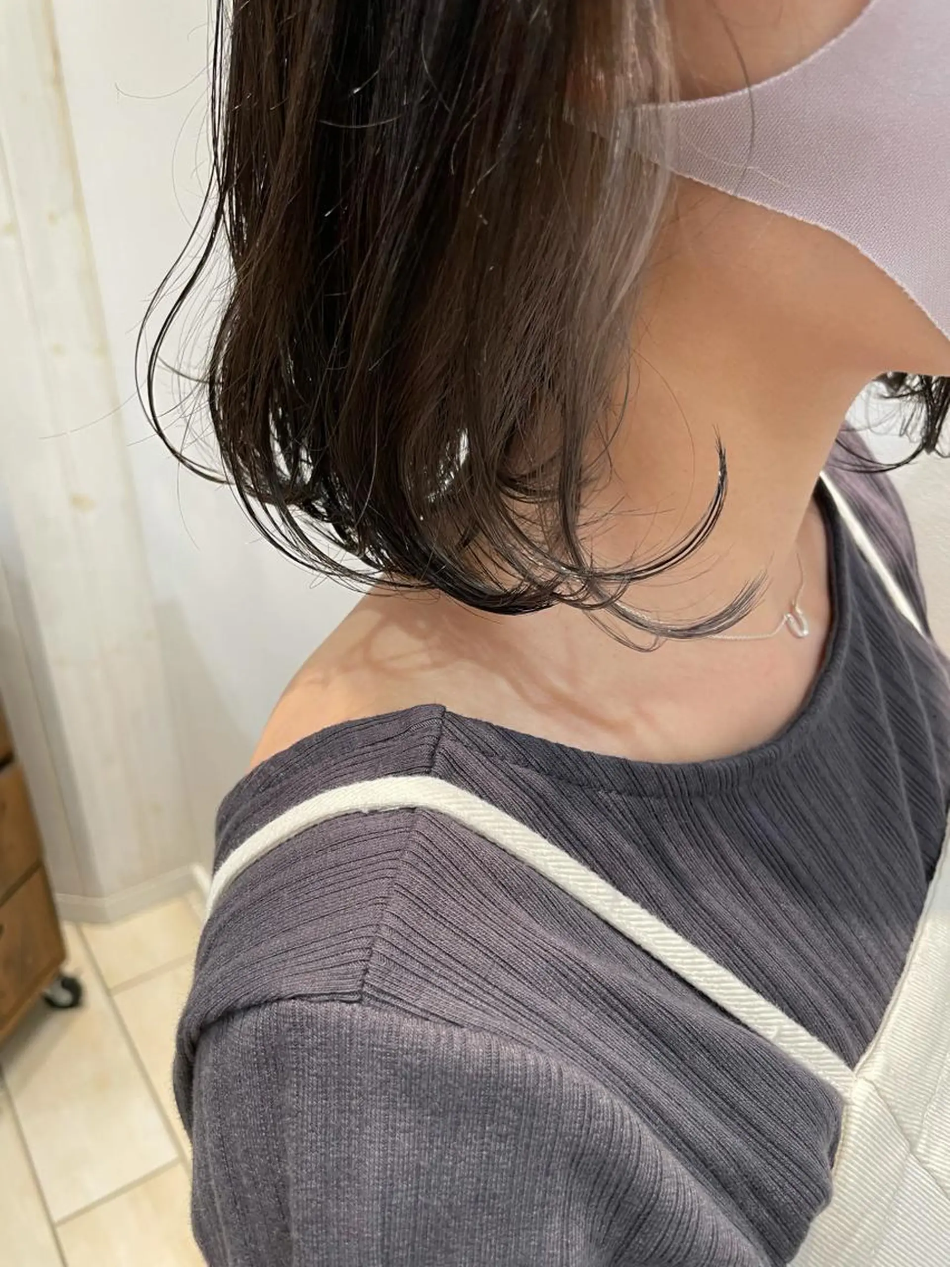 ショート カラー アッシュ アッシュグレー インナーカラー ヘアカラー 湯田実津希🤎 ﾐﾙｸﾃｨ専門のヘアスタイル