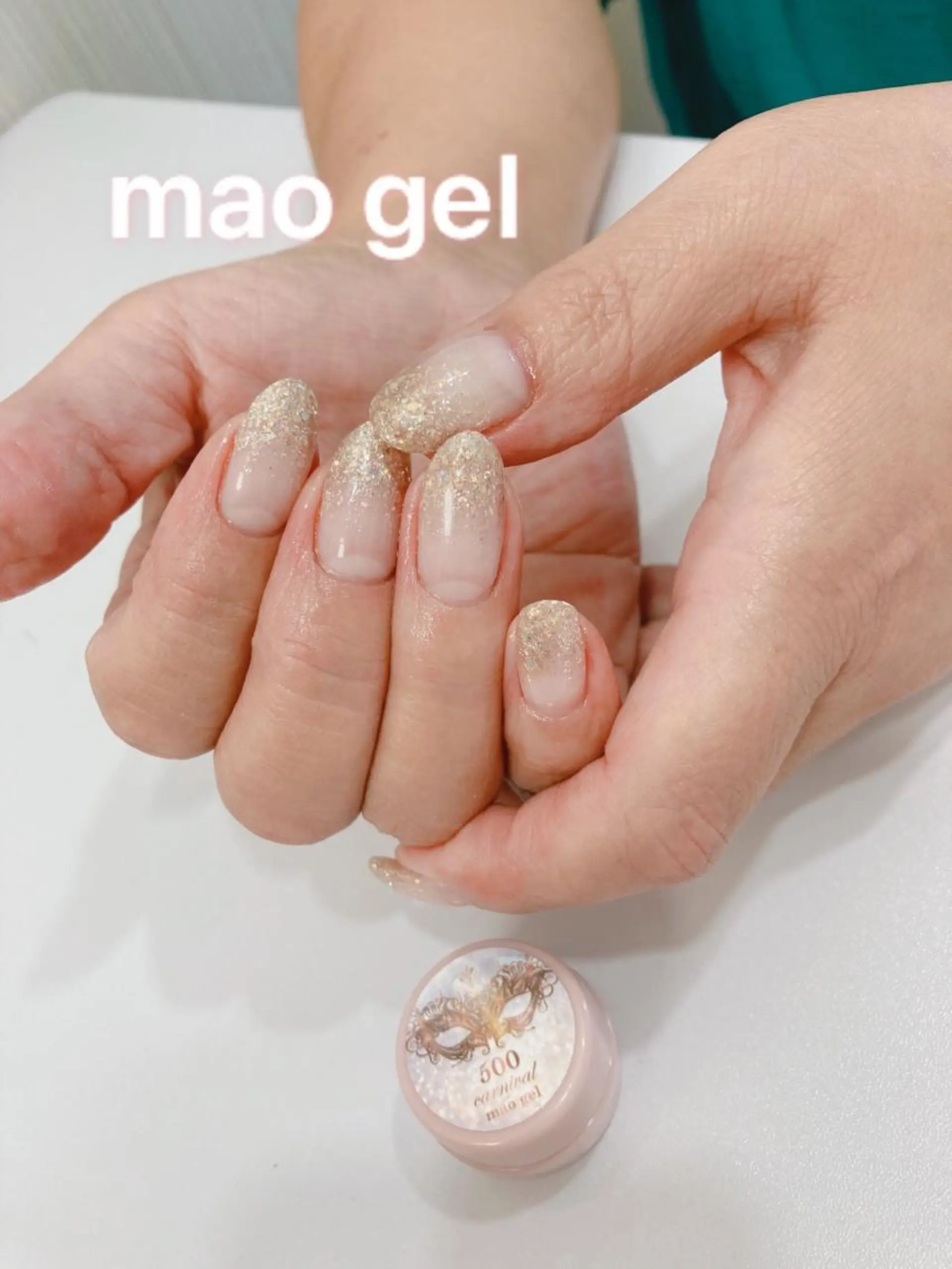 ネイル ジェルネイル ラメ(グリッター) ラメグラデーション ハンドネイル さゆりネイル&ビューティーサロン所属・古屋 早友里のネイルデザイン