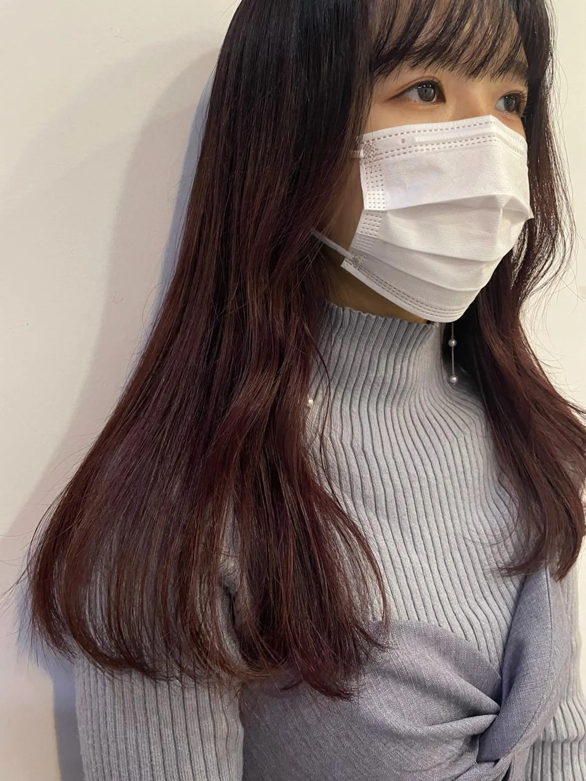 ロング カラー silo所属・silo MOKA 顔周りカット🦦のヘアスタイル