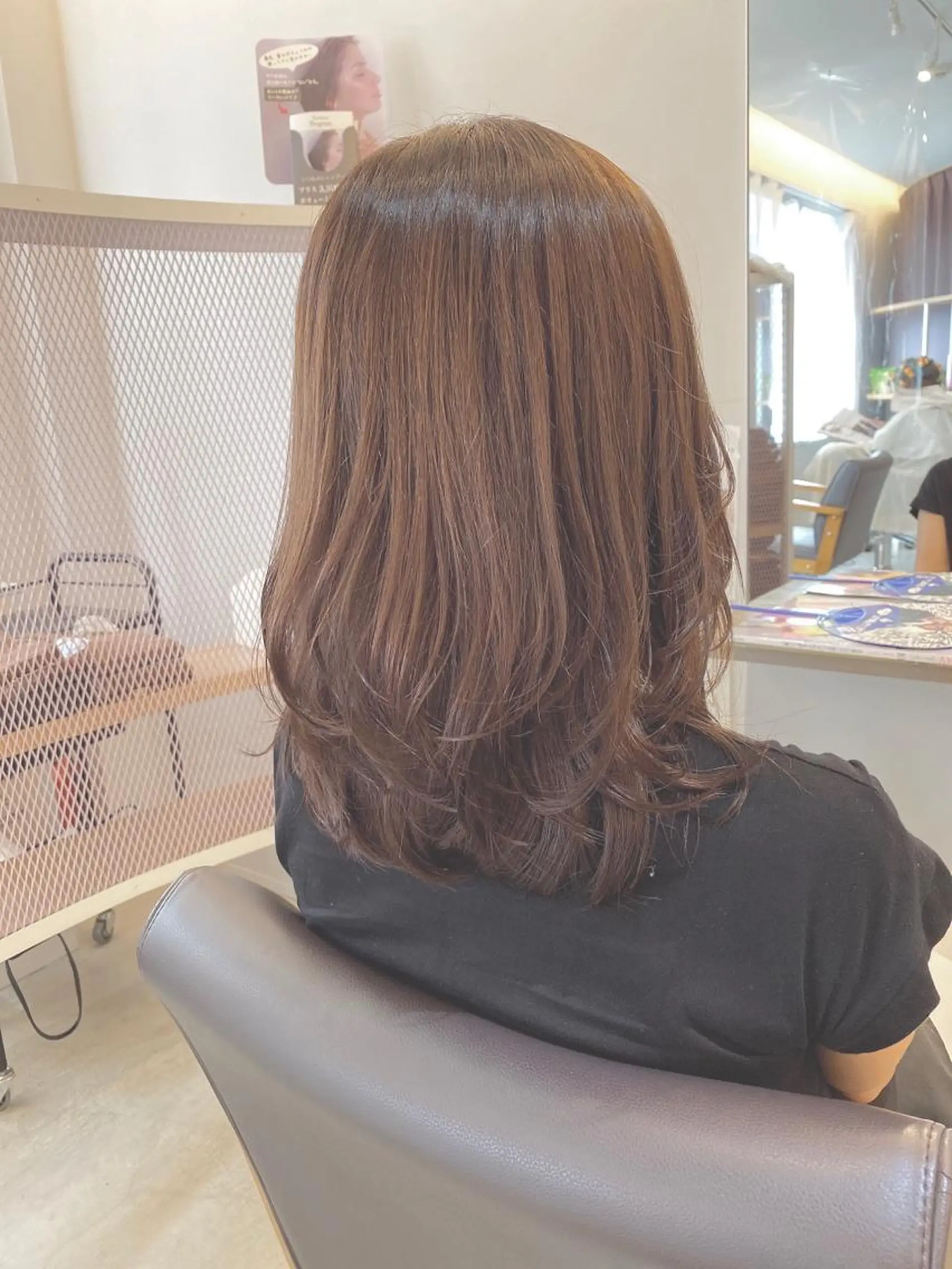 セミロング 顔周りデザイン/ ママ美容師/濱ほのかのヘアスタイル