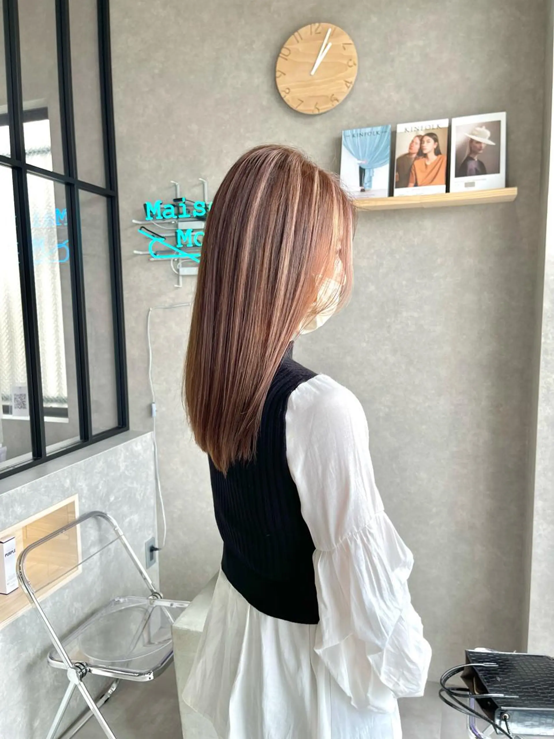 ロング カラー カット ヘアカラー トリートメント mood tatemachiのヘアスタイル