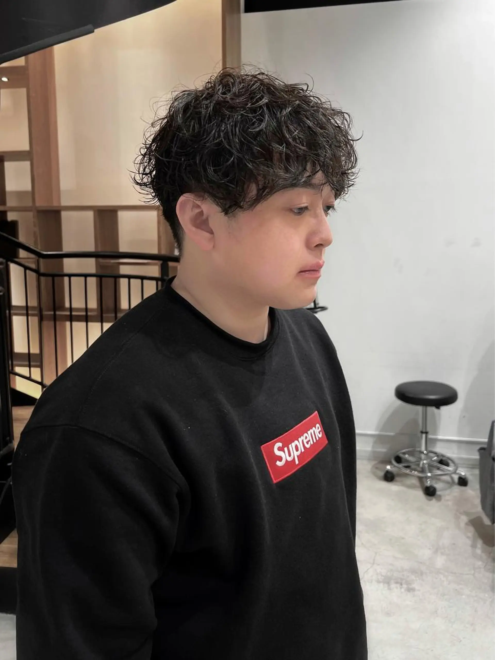 パーマ メンズ メンズパーマ カット パーマ Qin shaire salon 原宿verno店所属・【センターパート】 ETO／江藤翼の眉毛・アイブロウイメージ