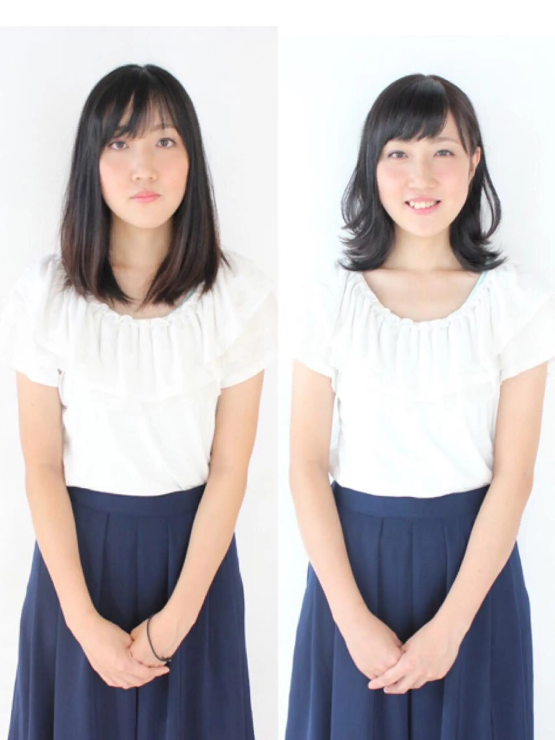 セミロング 河野 薫のヘアスタイル