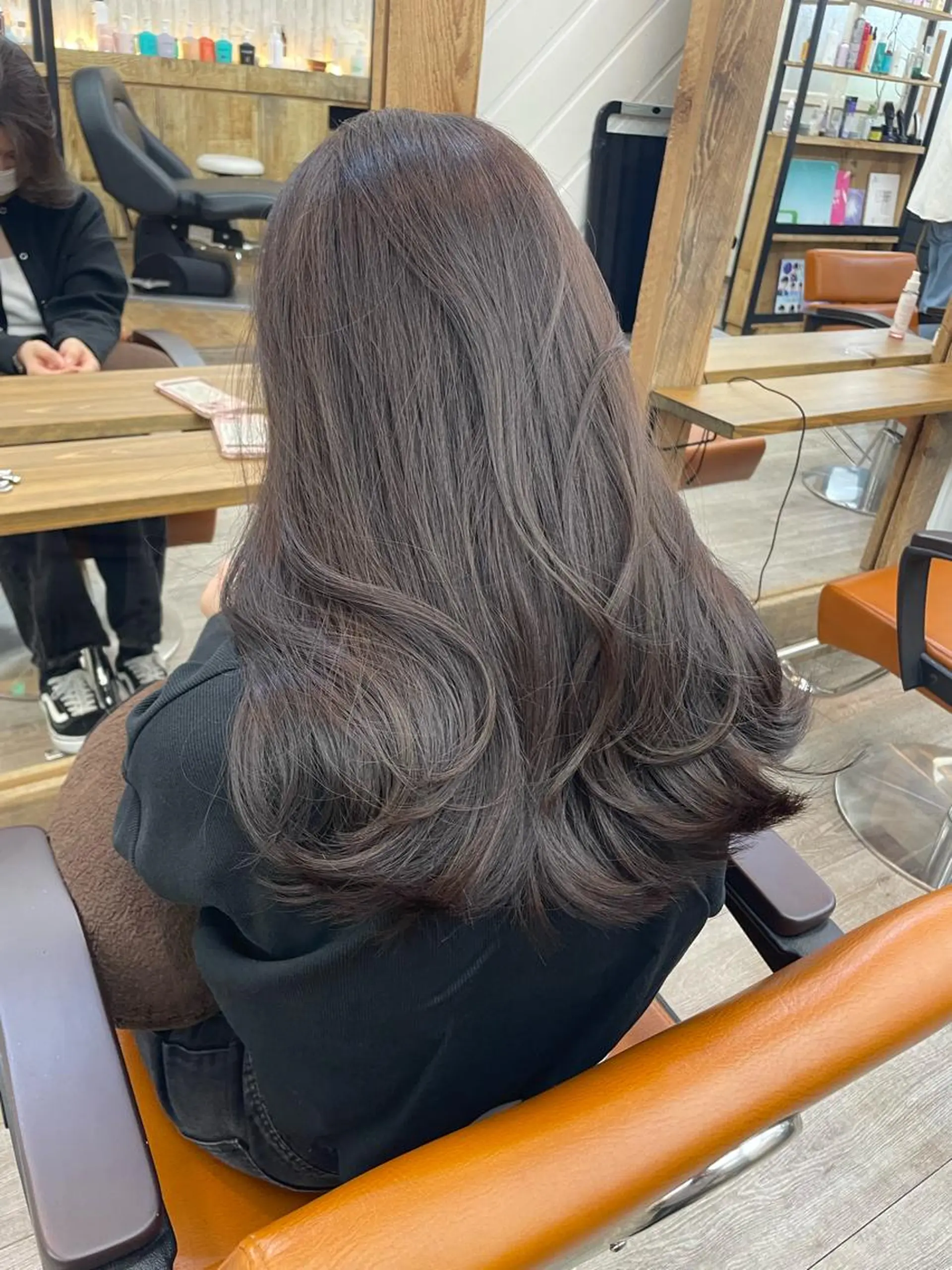 ロング カラー グレージュ ヘアカラー トリートメント HIKARU副店長/ ✨️髪質改善のヘアスタイル