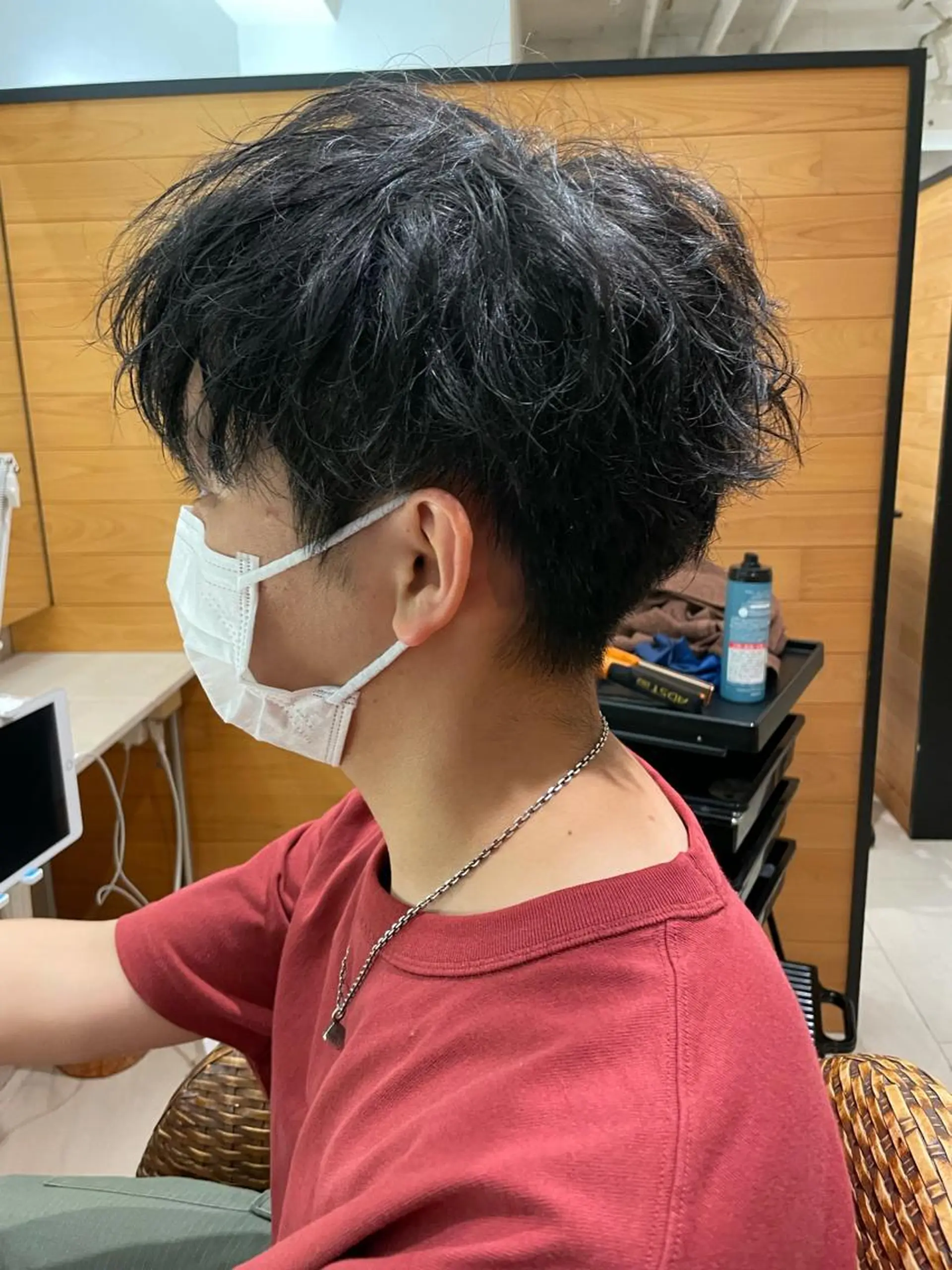 ショート カラー メンズ 白取 星矢のヘアスタイル