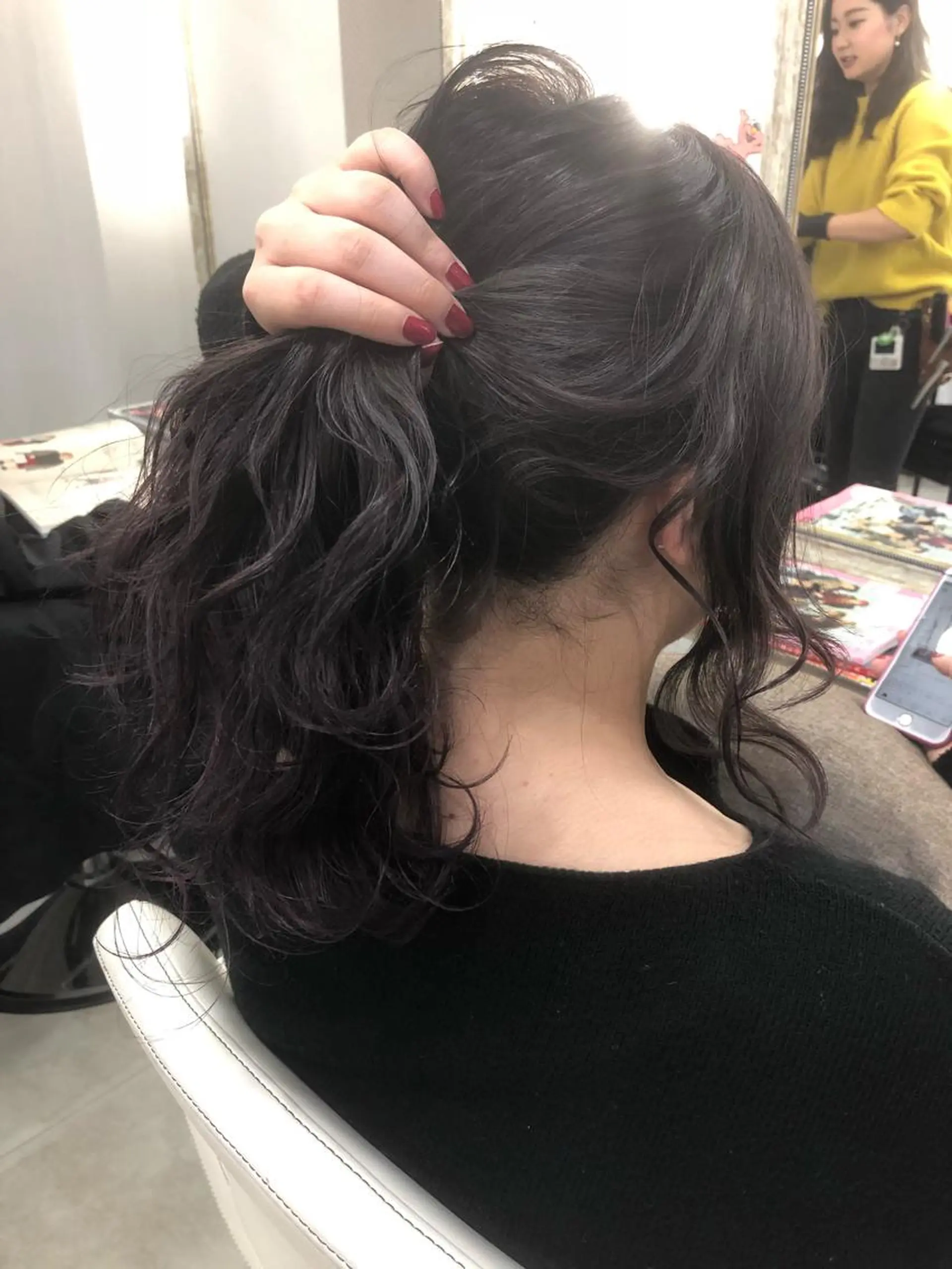 セミロング カラー 髪質改善 中川 翔のヘアスタイル