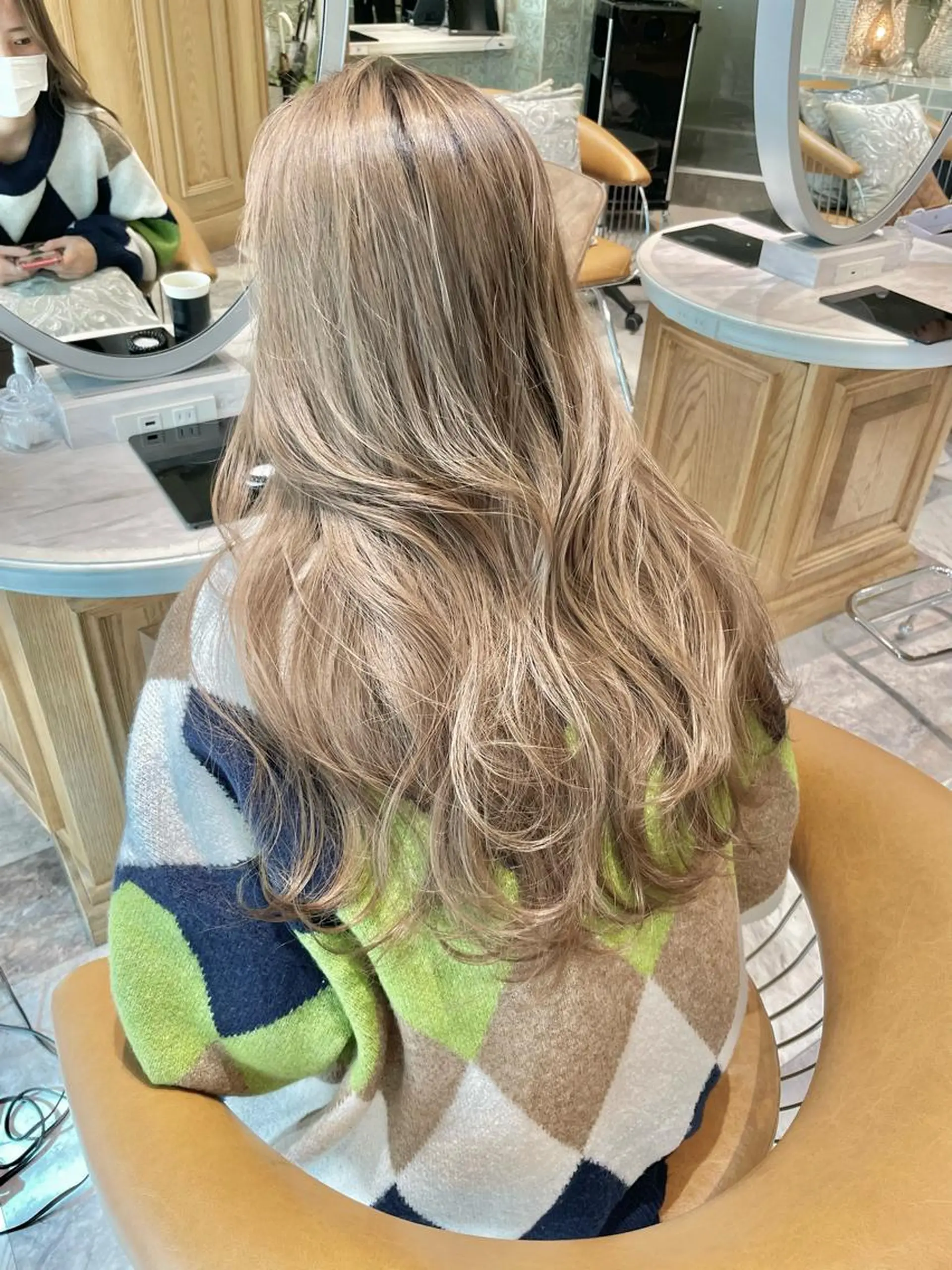 ロング カラー バレイヤージュ ブリーチ ケアブリーチ ダブルカラー グラデーションカラー 美髪/カラー 美容院🌈渡辺隼也のヘアスタイル