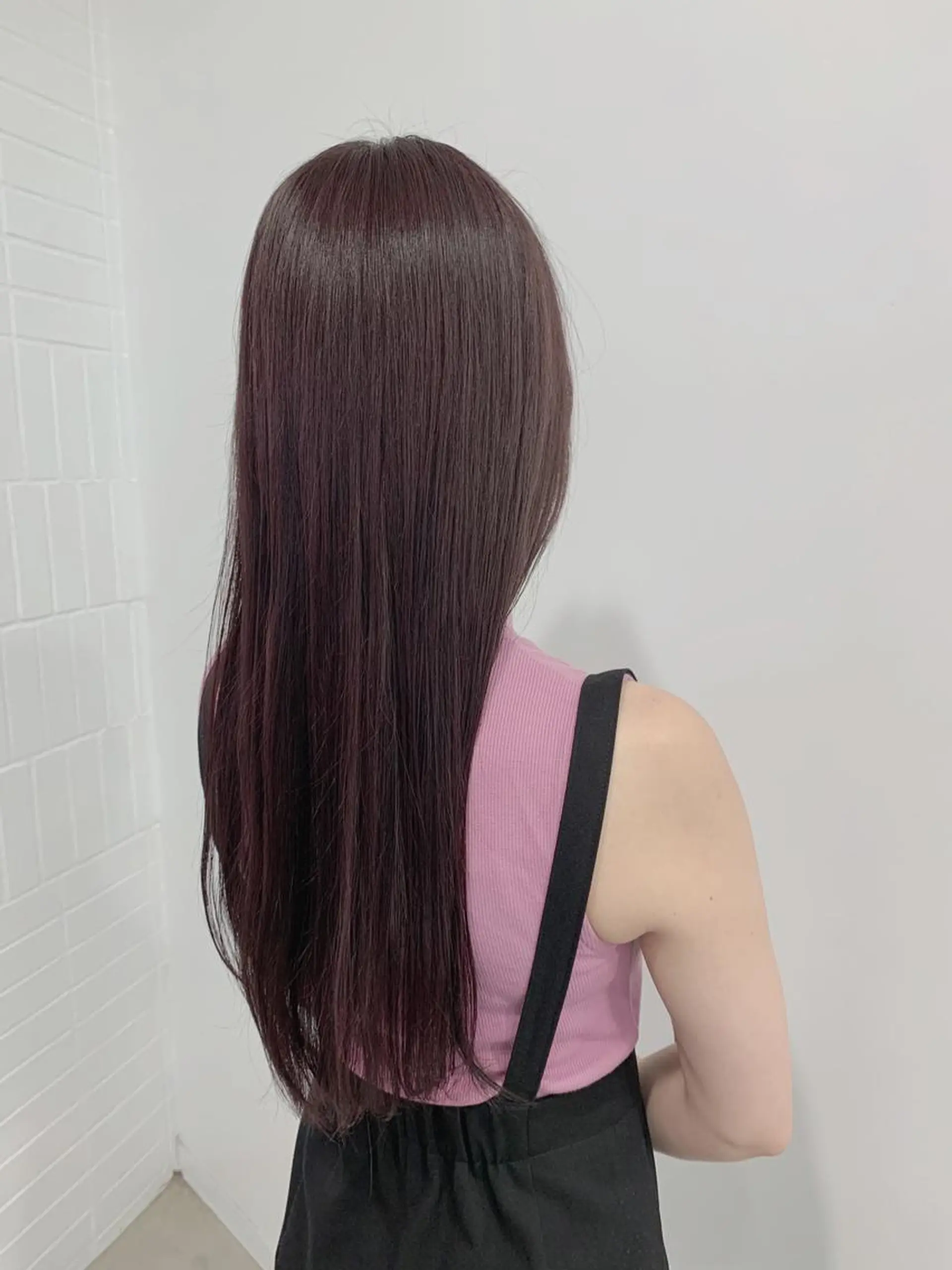 カラー ピンクカラー ピンクパープル ﾚｲﾔｰ🩵透明感 ೀユイ🌙のヘアスタイル