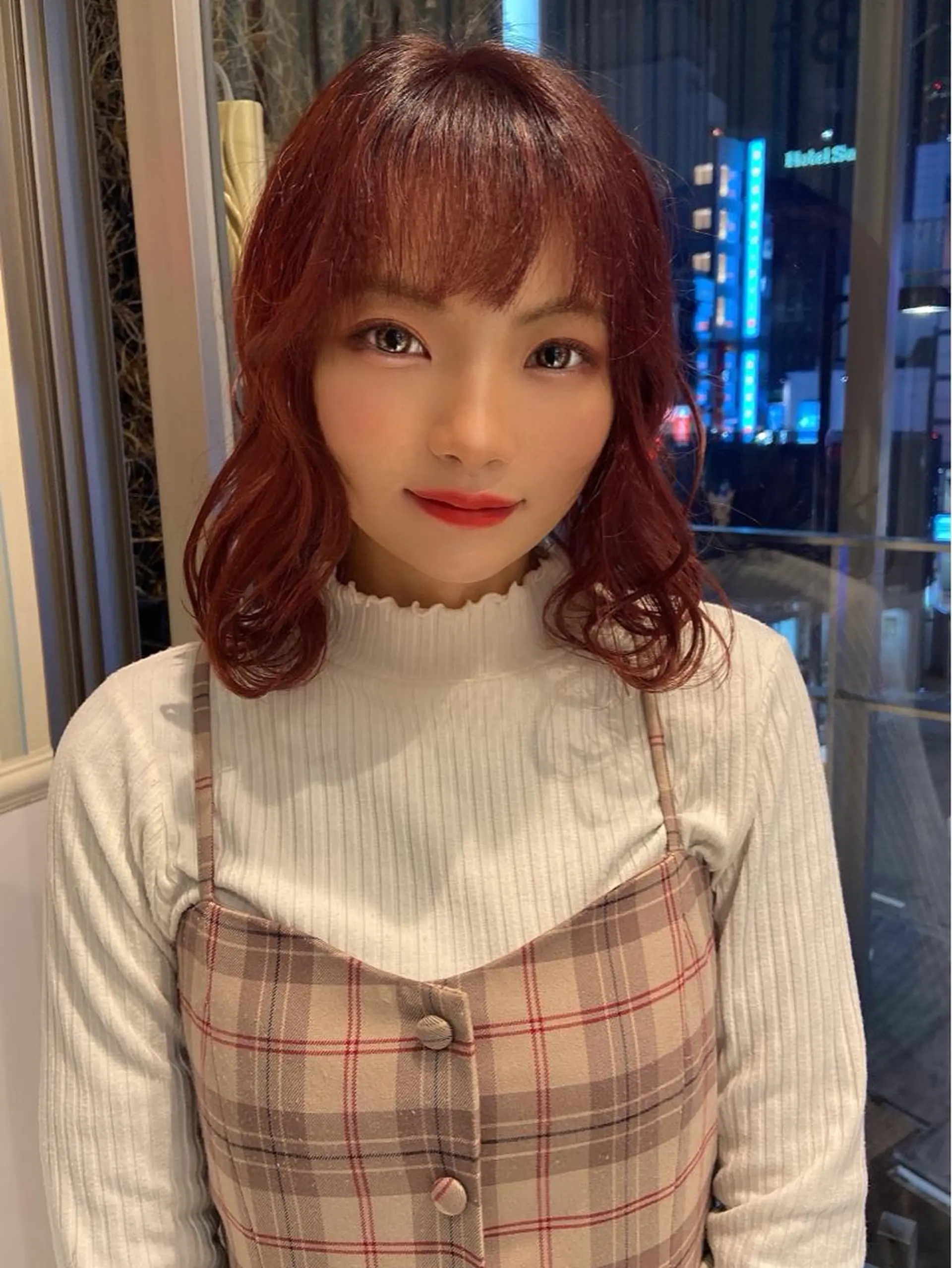 ミディアム カラー SALOWIN 新宿三丁目East所属・縮毛矯正/艶カラー /美髪/ﾒｸﾞﾐのヘアスタイル