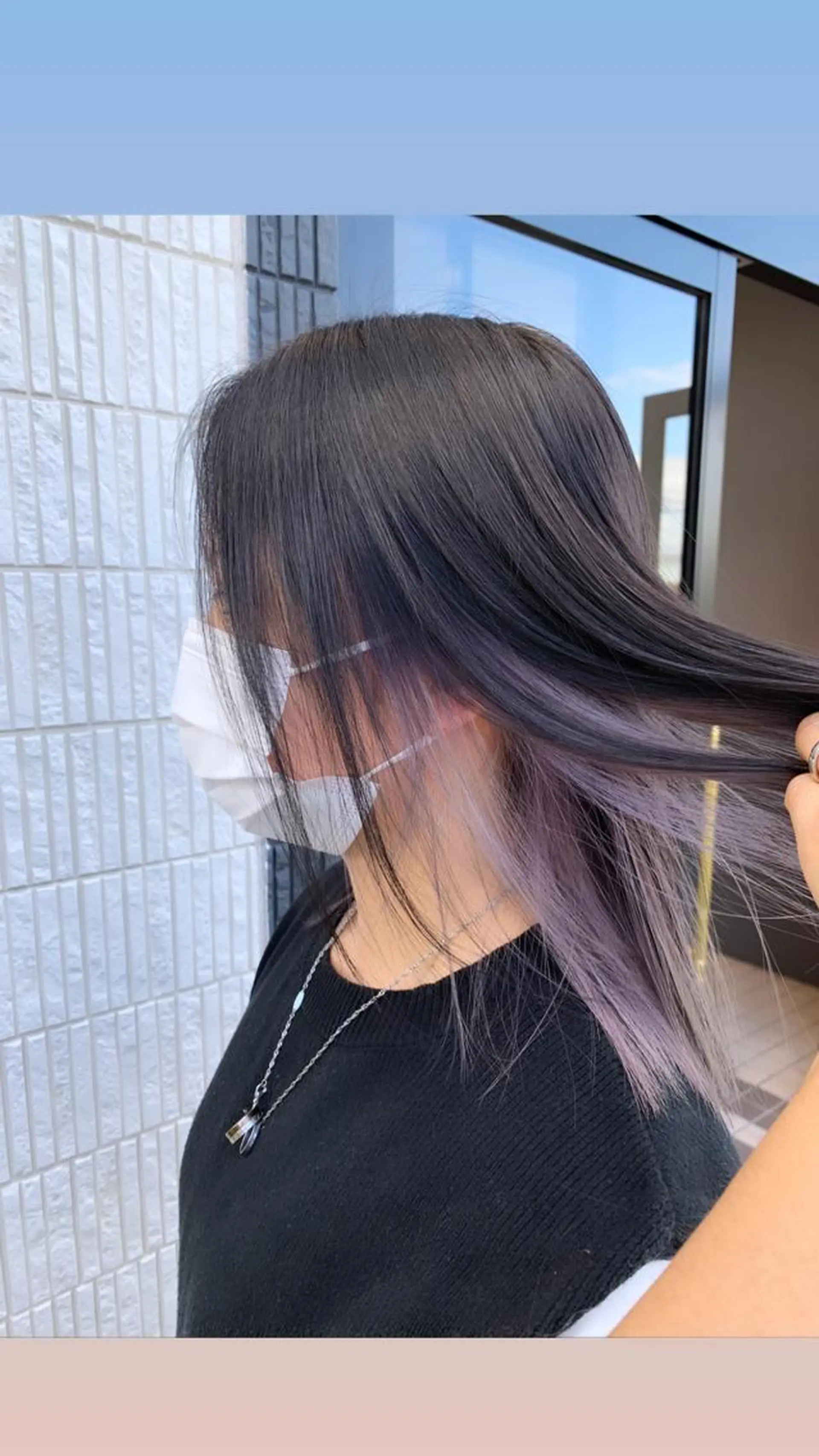 ミディアム カラー インナーカラー 古畑 佑悟のヘアスタイル