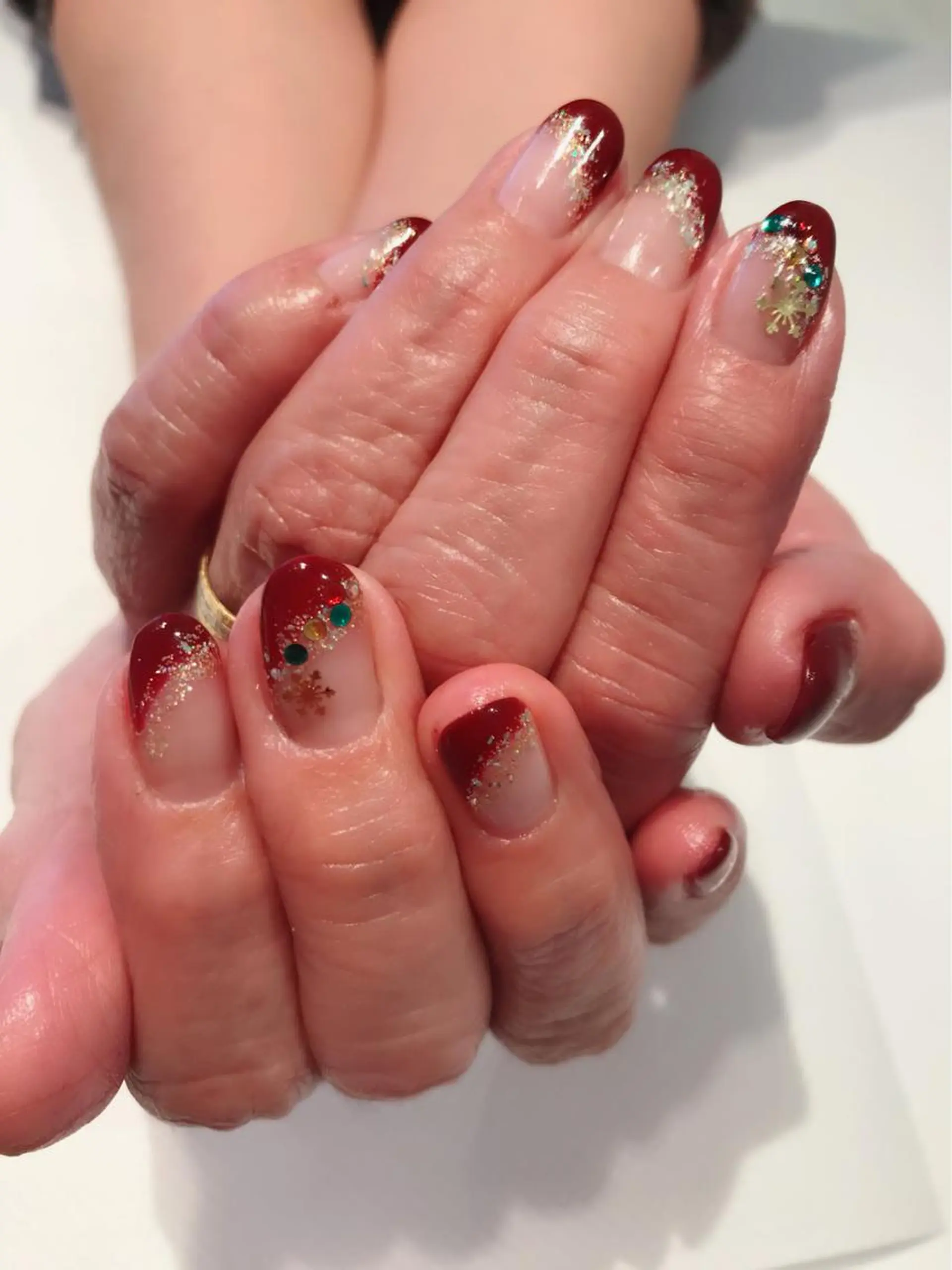 ネイル 冬ネイル クリスマス a yakaのネイルデザイン