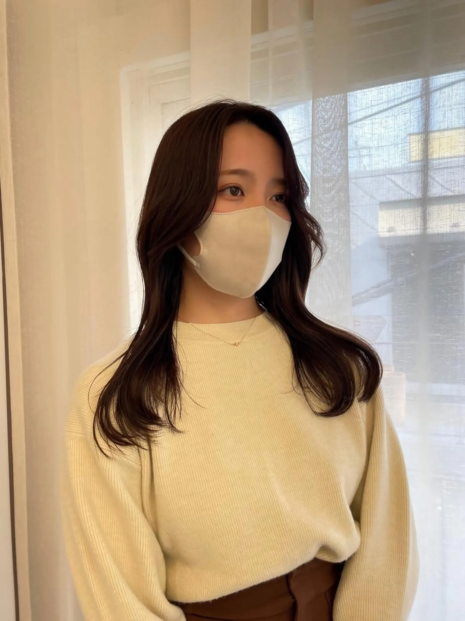 ロング カラー 透明感カラー くびれヘア 似合わせカット カット ヘアカラー トリートメント レイヤーカット🎀 kanaのヘアスタイル