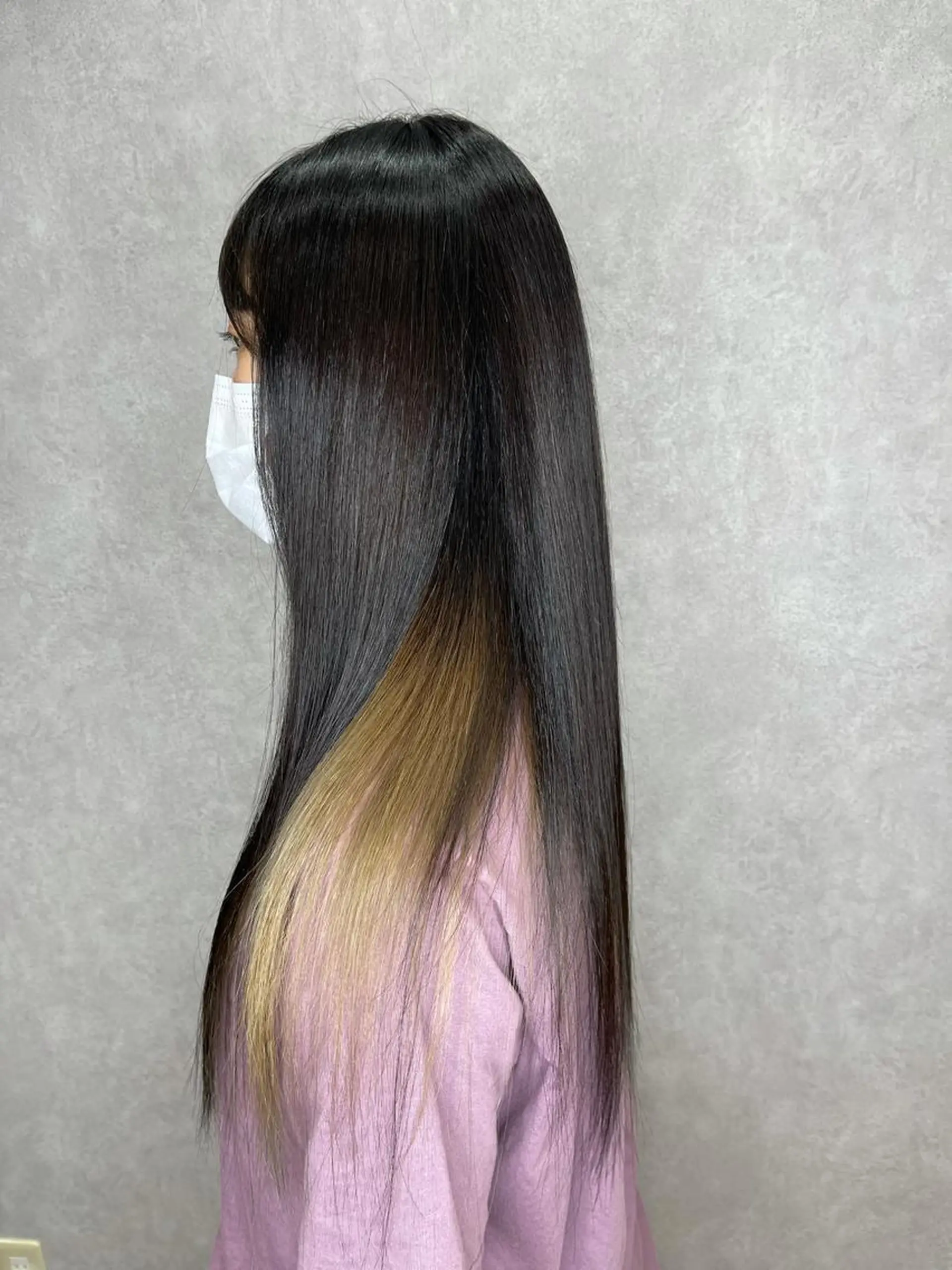 ロング 縮毛矯正 杉田 一浩のヘアスタイル