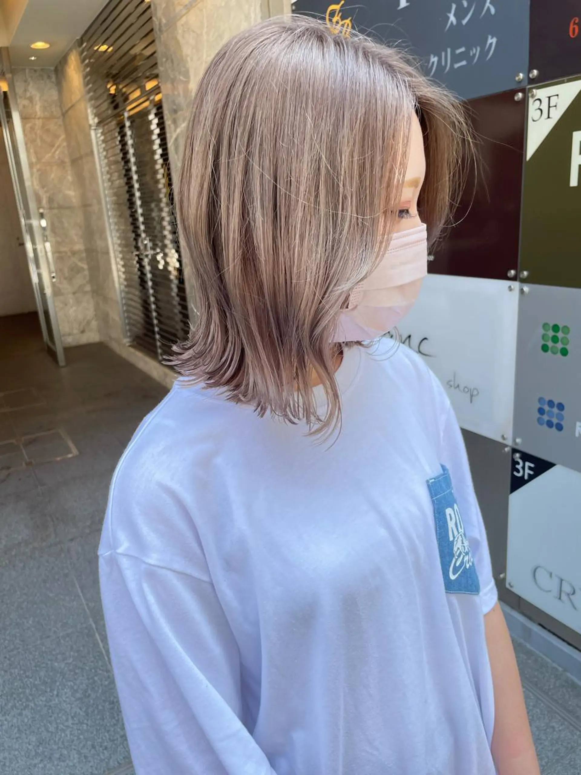 ミディアム カラー カット ヘアカラー 髪質改善will hairdesignのヘアスタイル