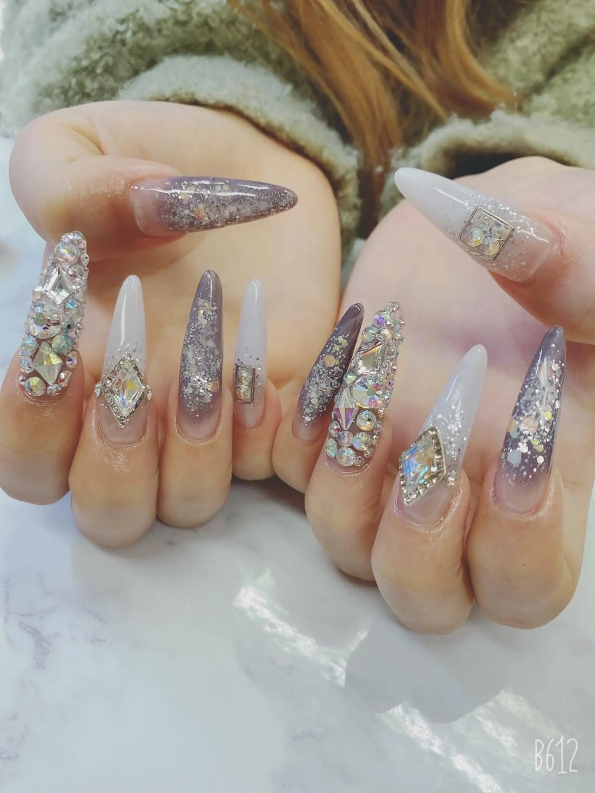 ロング ハンドネイル JNA認定講師🌸 RIEのネイルデザイン