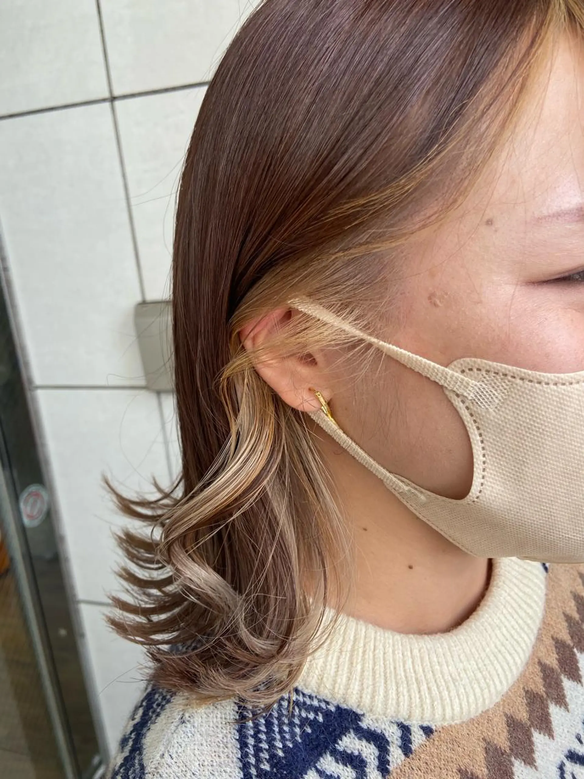 ショート カラー ヘアカラー トリートメント 🧸プルエクステ❤︎ ネイルKAO🧸のヘアスタイル