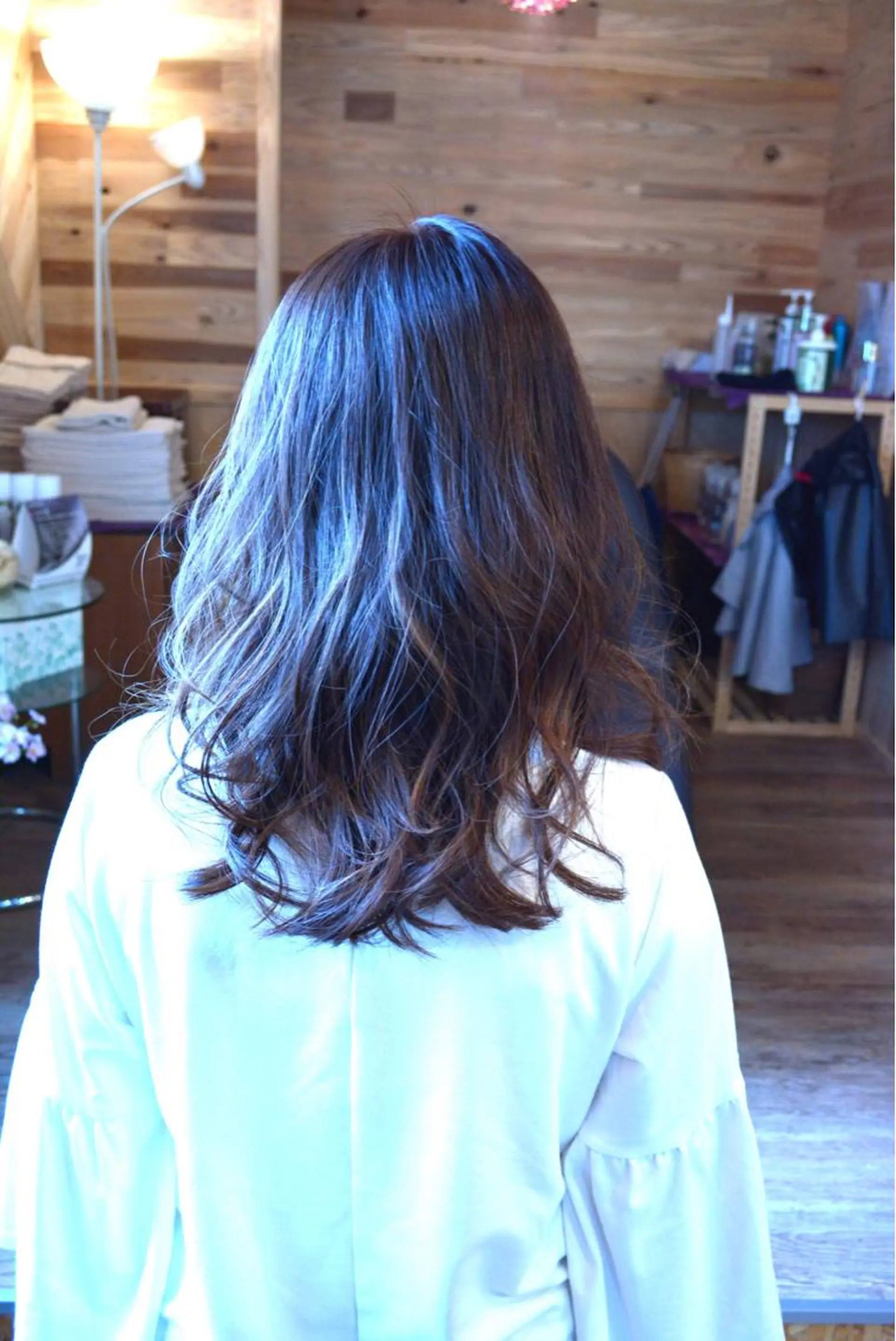 ロング カラー パーマ ヘアアレンジ ハイライトカラー ハイライト belle chambreイブカのその他イメージ