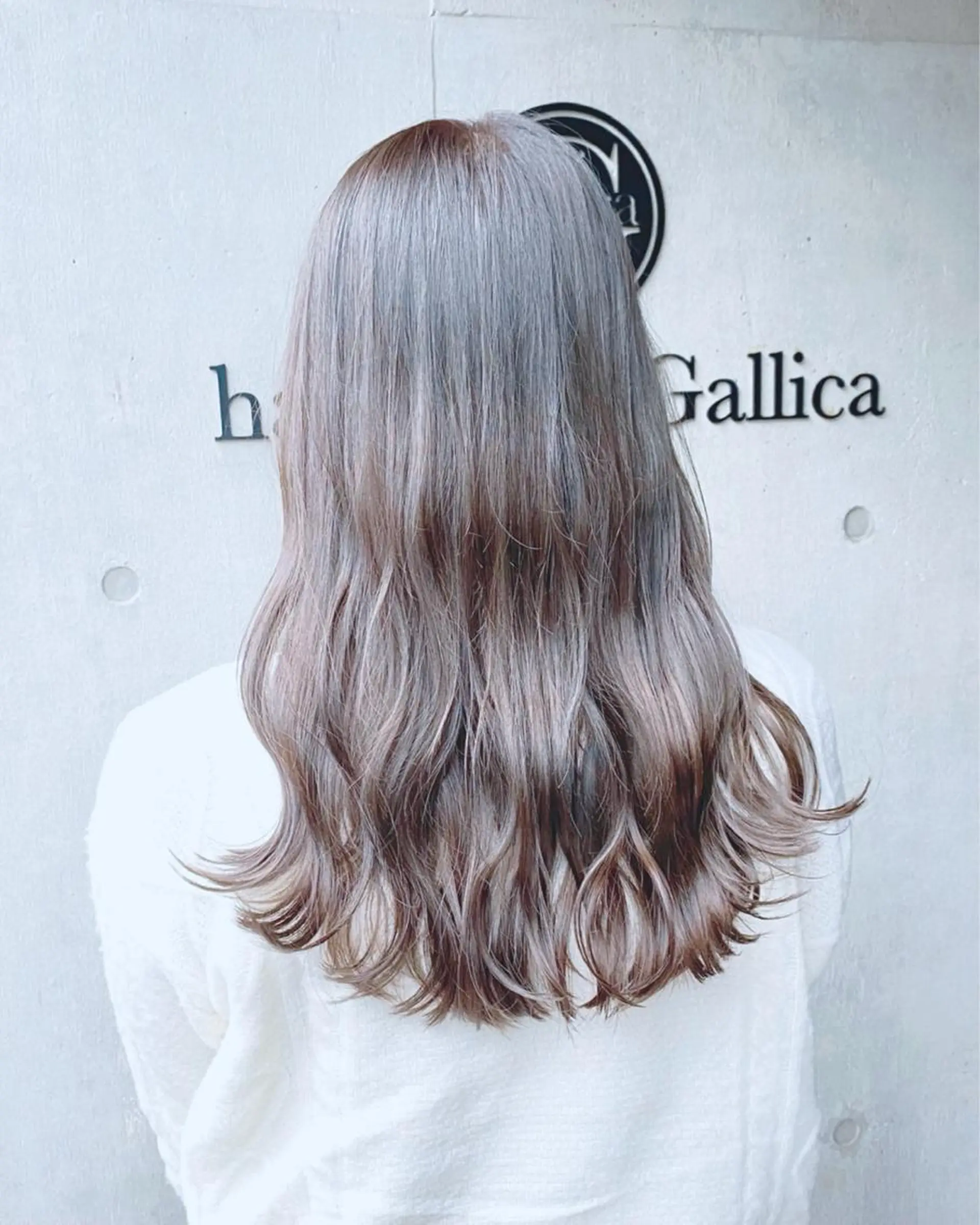 カラー 透明感モテ艶髪カラー Gallicaイリサのヘアスタイル