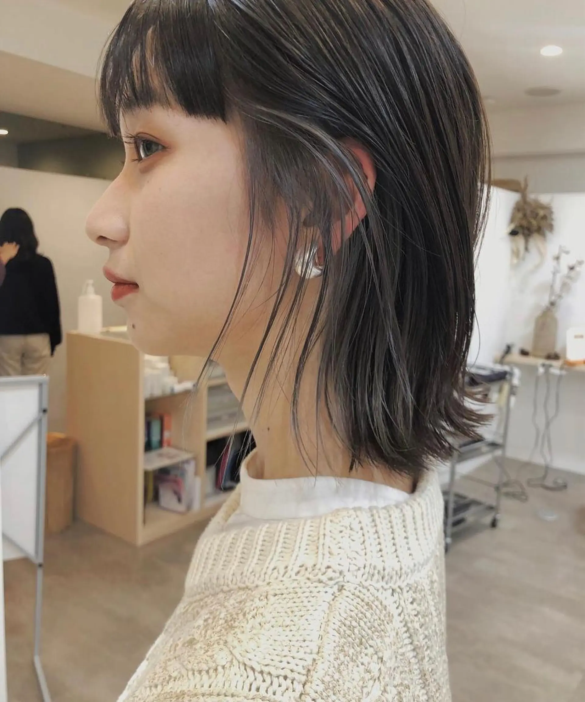 ミディアム ショート・ボブパーマ 指名No.1かけるのヘアスタイル