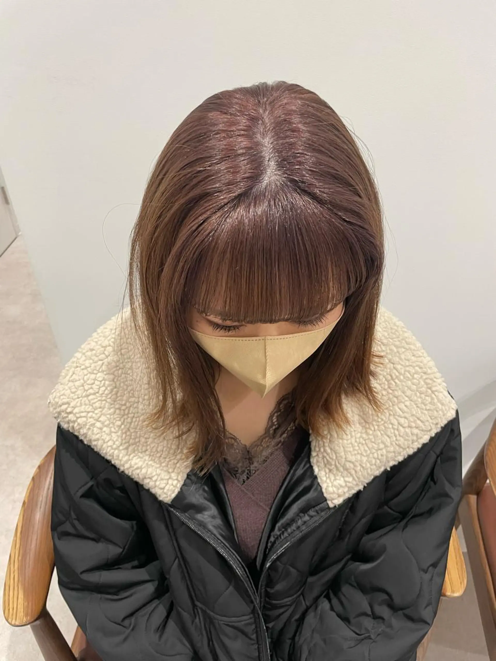 ミディアム カット ヘアカラー トリートメント 東京の技術を 京都で✂︎🕊️💖のヘアスタイル