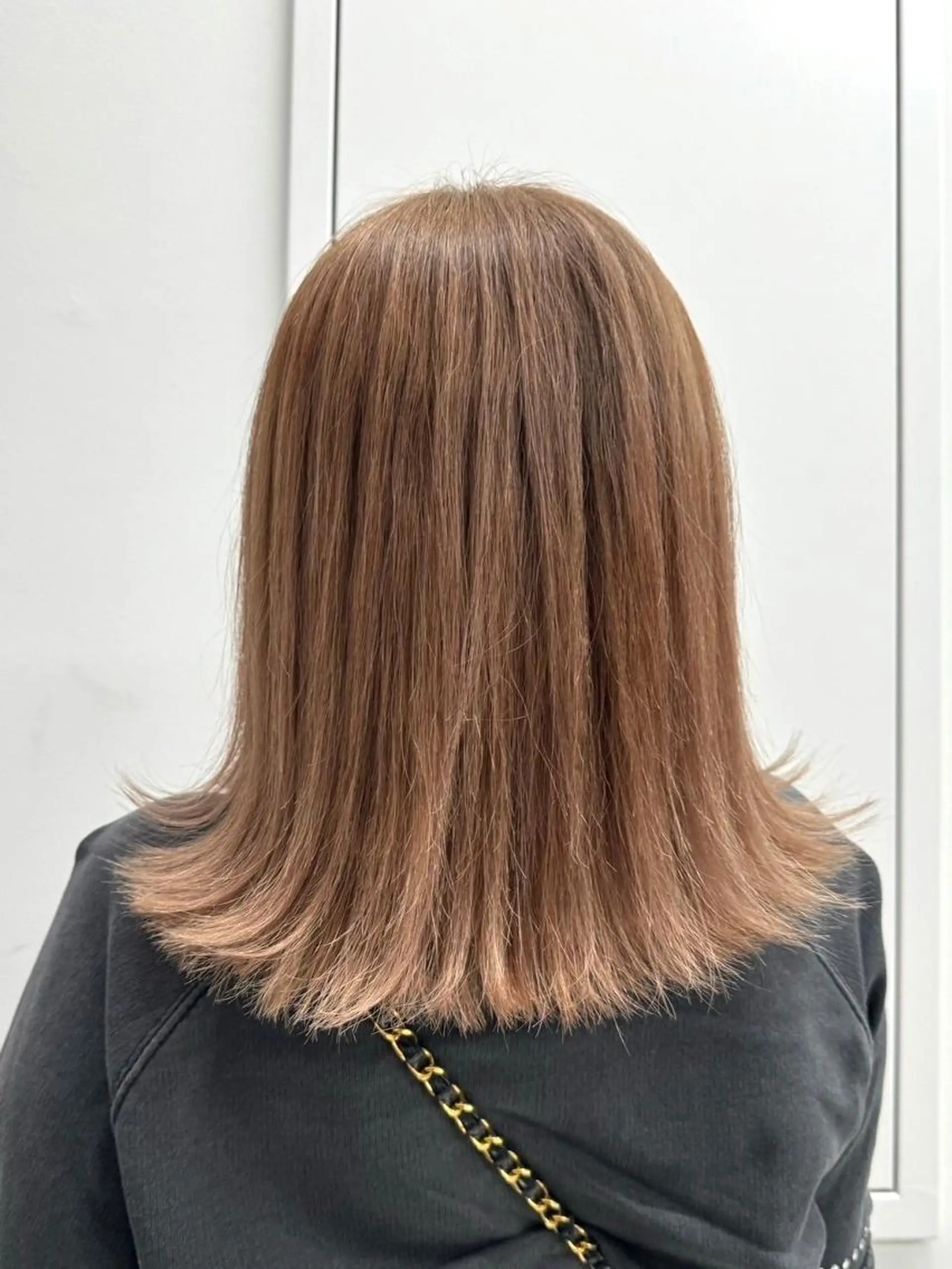 ミディアム アッシュ 髪質改善 韓国風ヘア ヘアカラー 【公式】amble luxe 中野のヘアスタイル