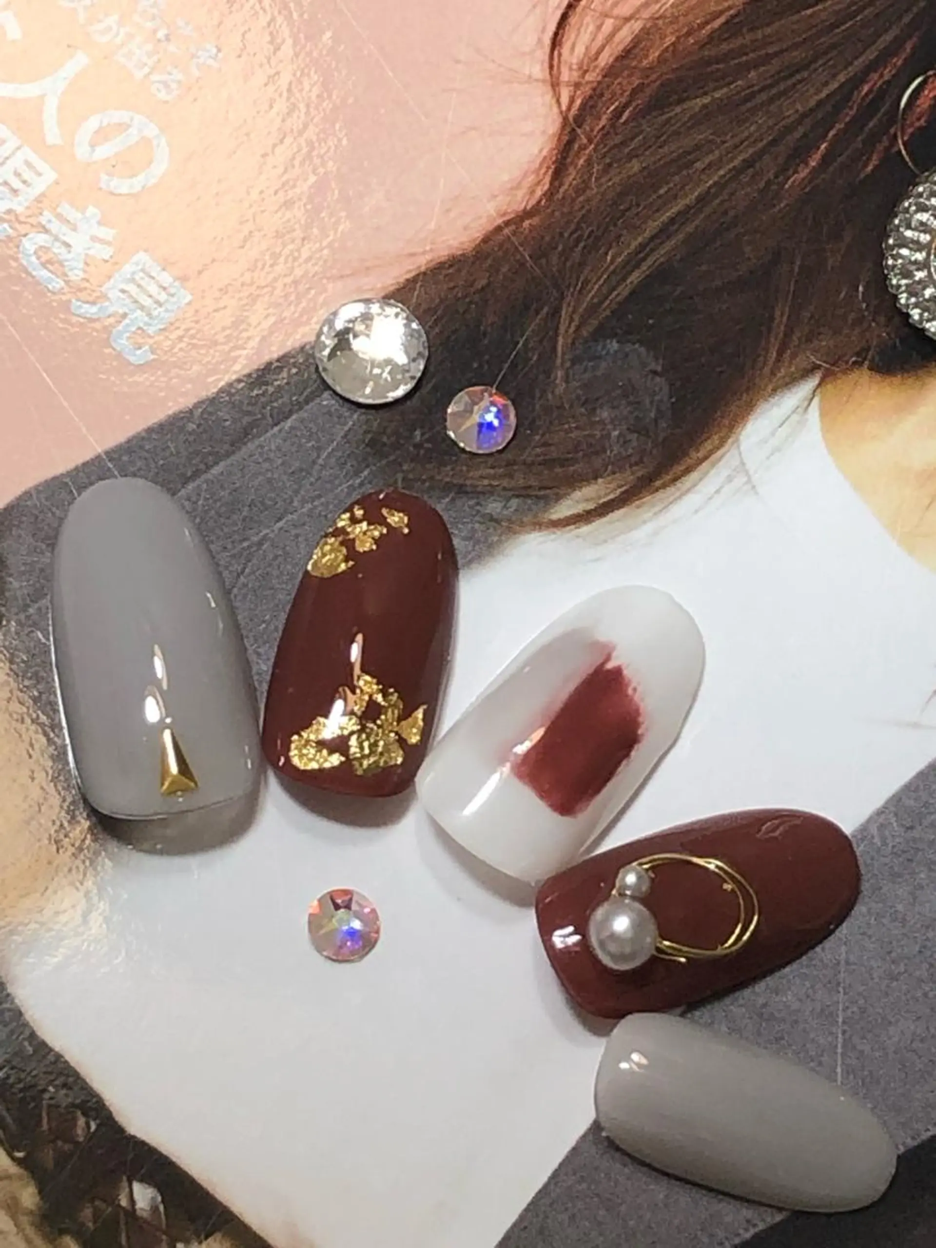 ネイル 北浦和 自爪育成ケアのネイルデザイン