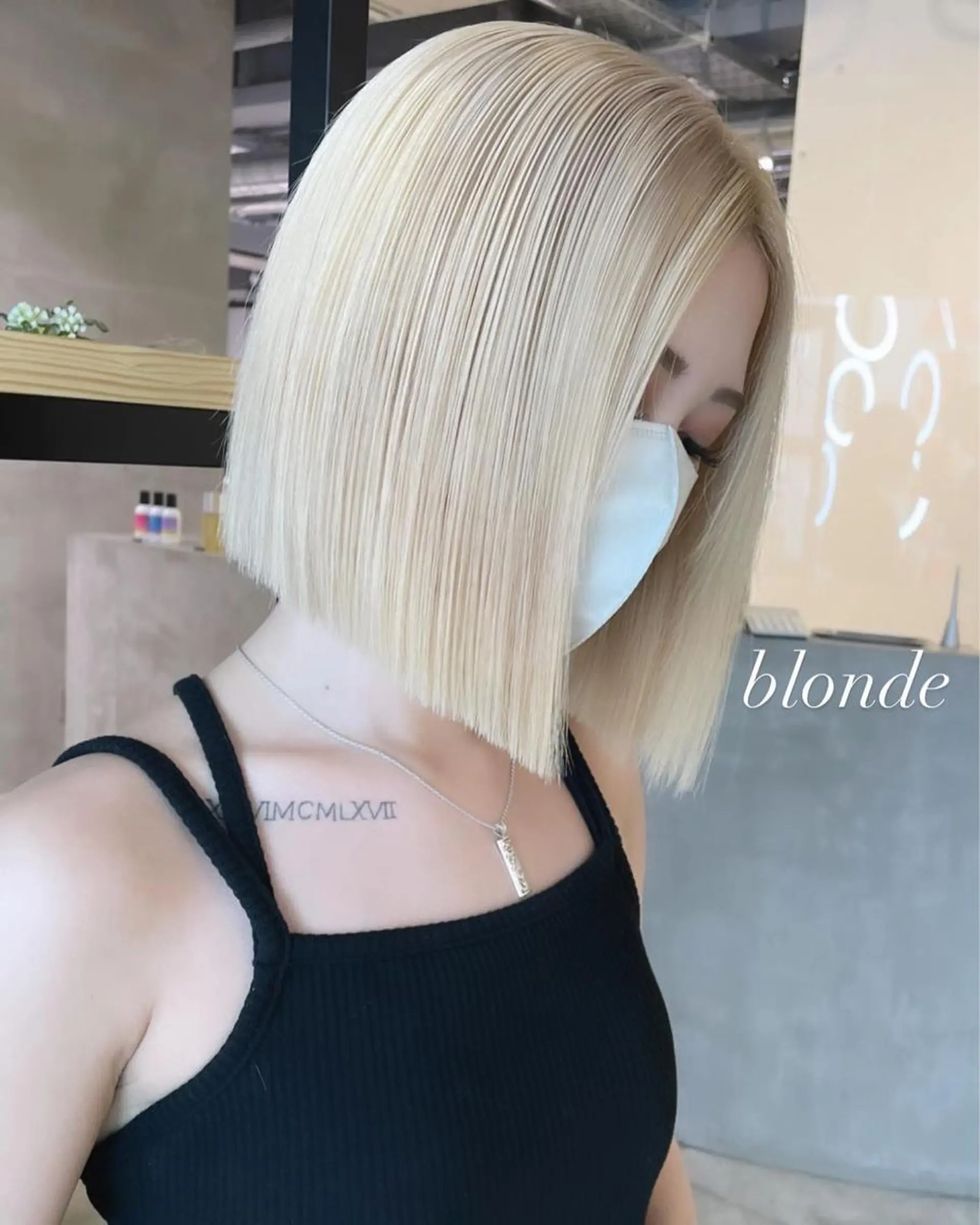 ミディアム カラー ブリーチ カット ヘアカラー トリートメント ヘアセット 💜ハイトーン💛 マジカルかいちゃんのヘアスタイル