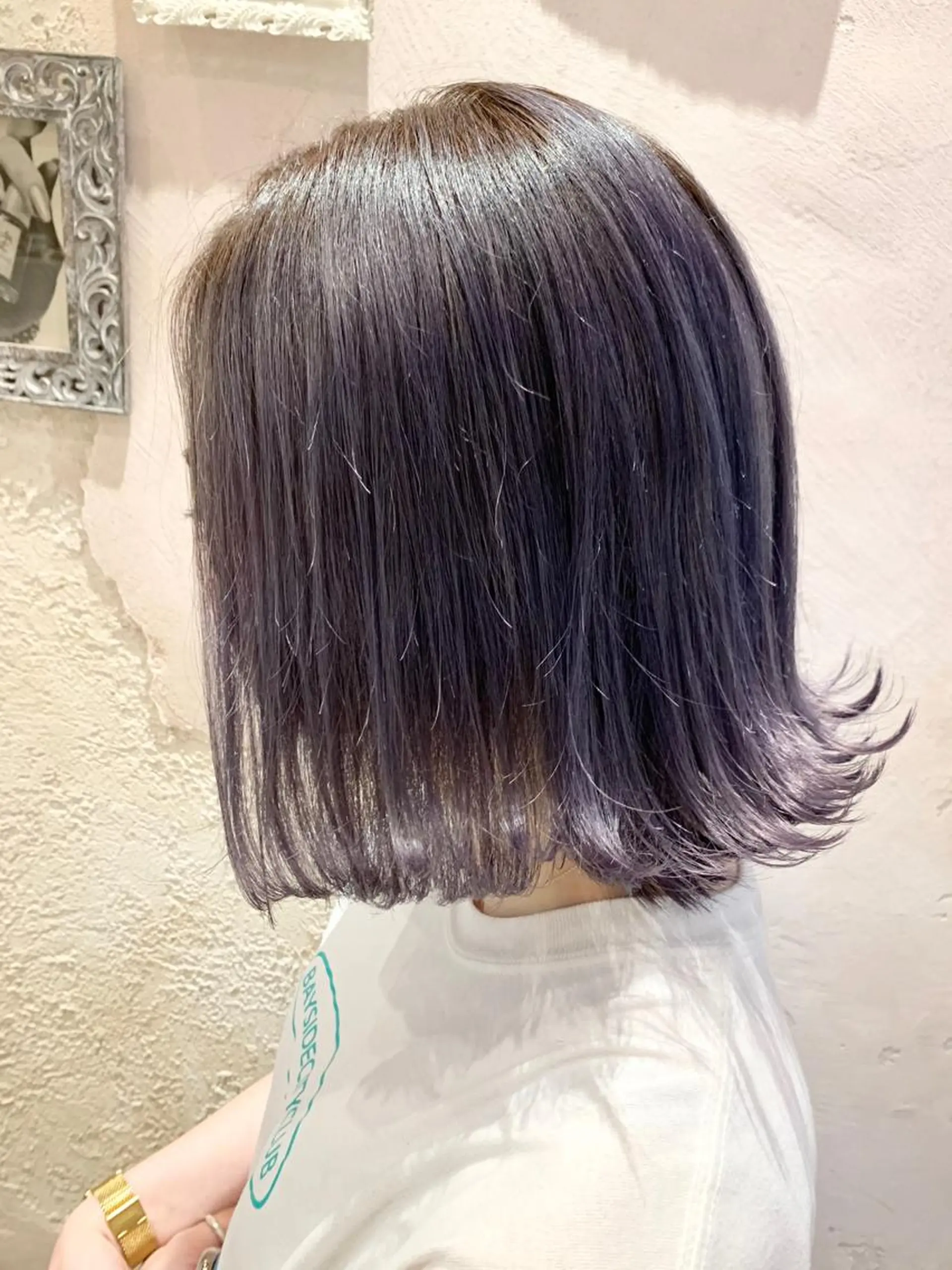 ミディアム カラー カット ヘアカラー トリートメント レイヤーカット/ 顔周り 五島巨幹のヘアスタイル