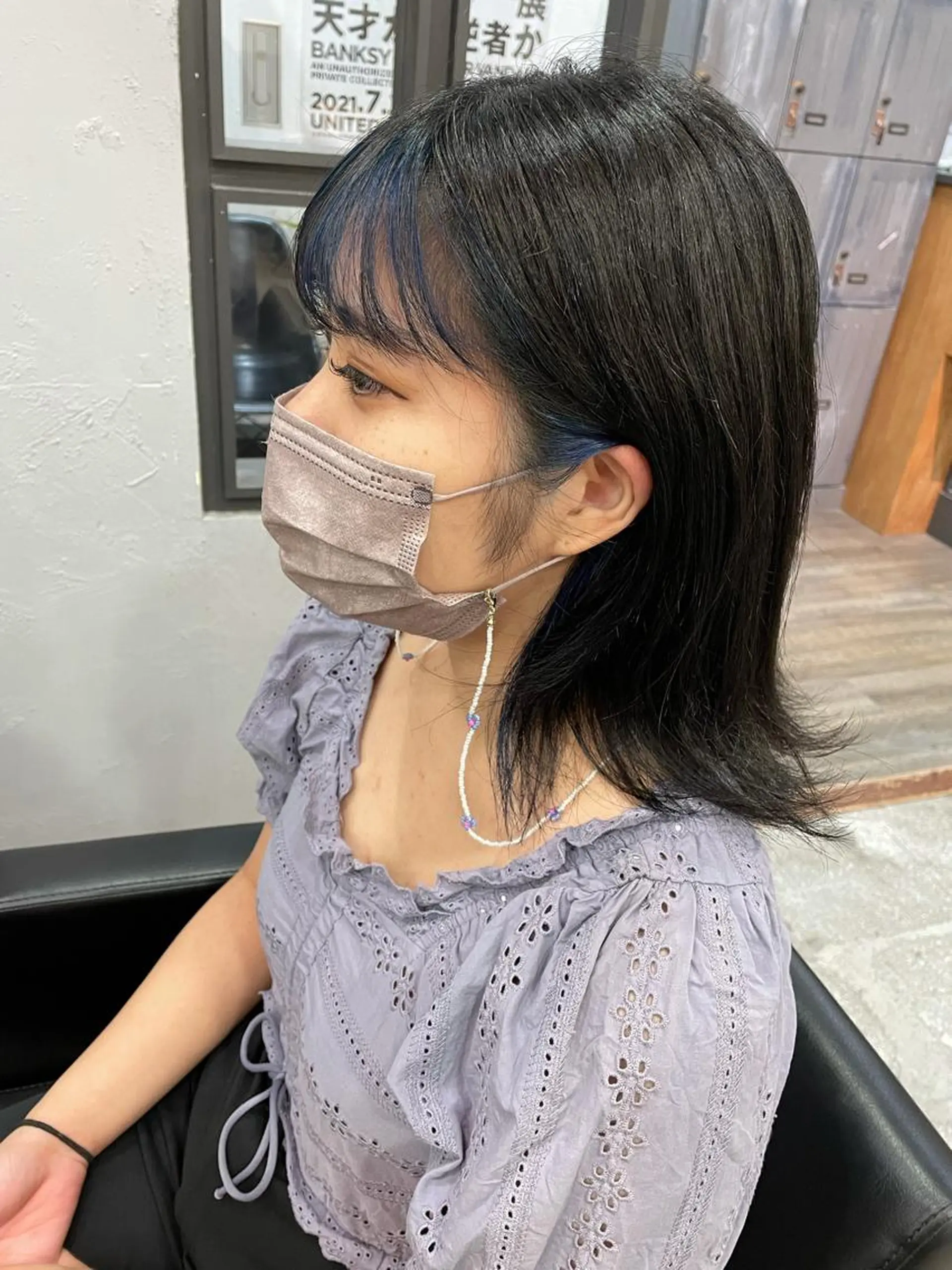 ミディアム 大内 志穂のヘアスタイル