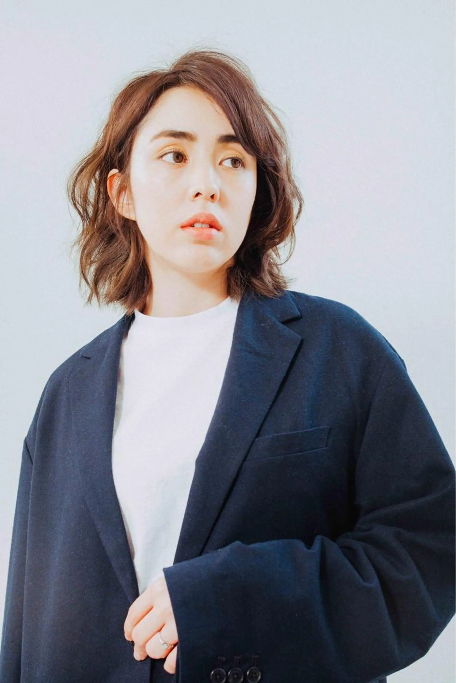 ミディアム カラー パーマ ヘアアレンジ メンズ キッズ ネイル マツエク・マツパ メンズウルフカット アディクシーカラー 透明感カラー ボブ ウルフカット unu hair所属・藤井 仁紀のヘアスタイル