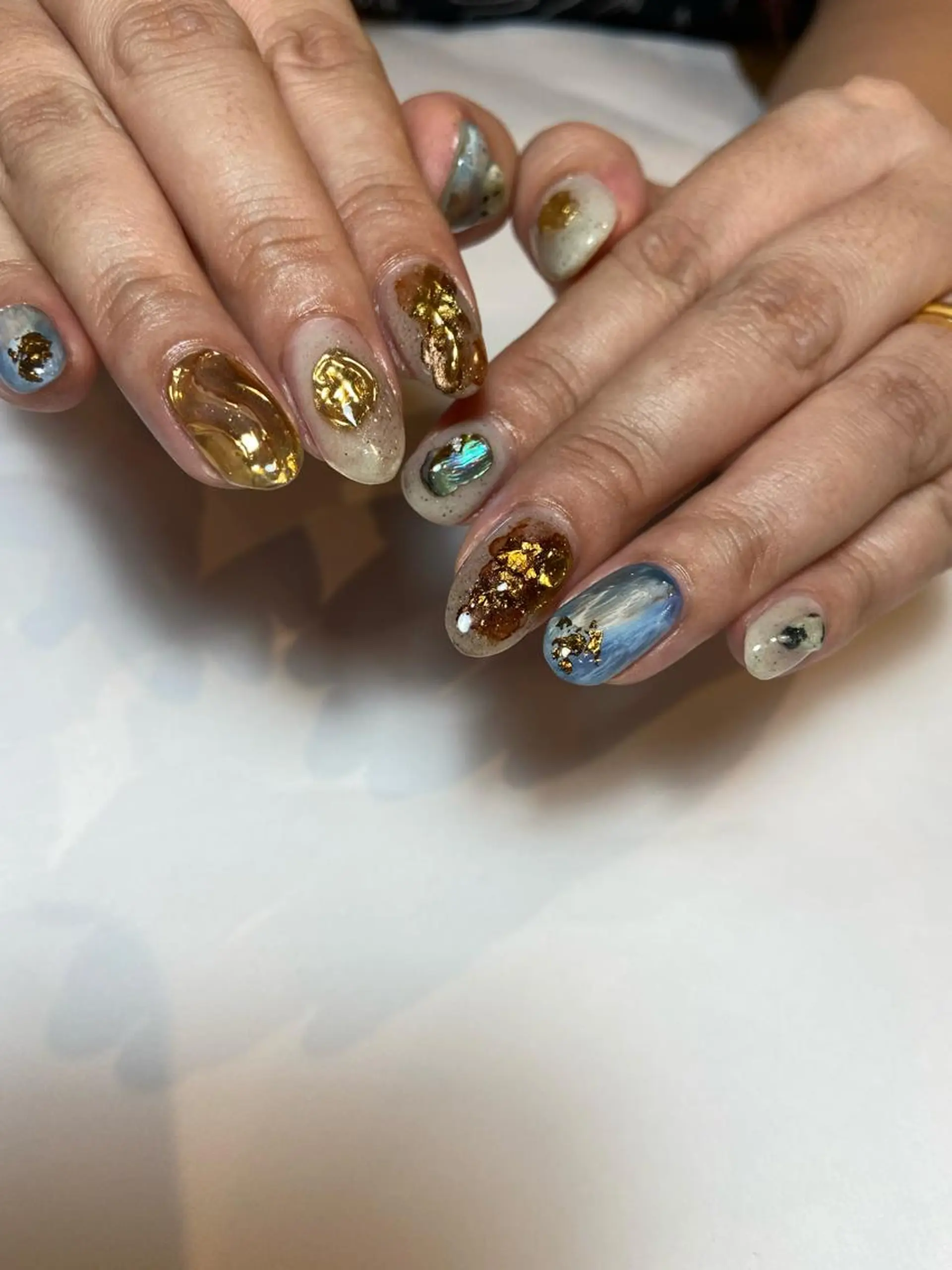 ネイル アニマル柄 アートネイル ショートネイル . unffのネイルデザイン