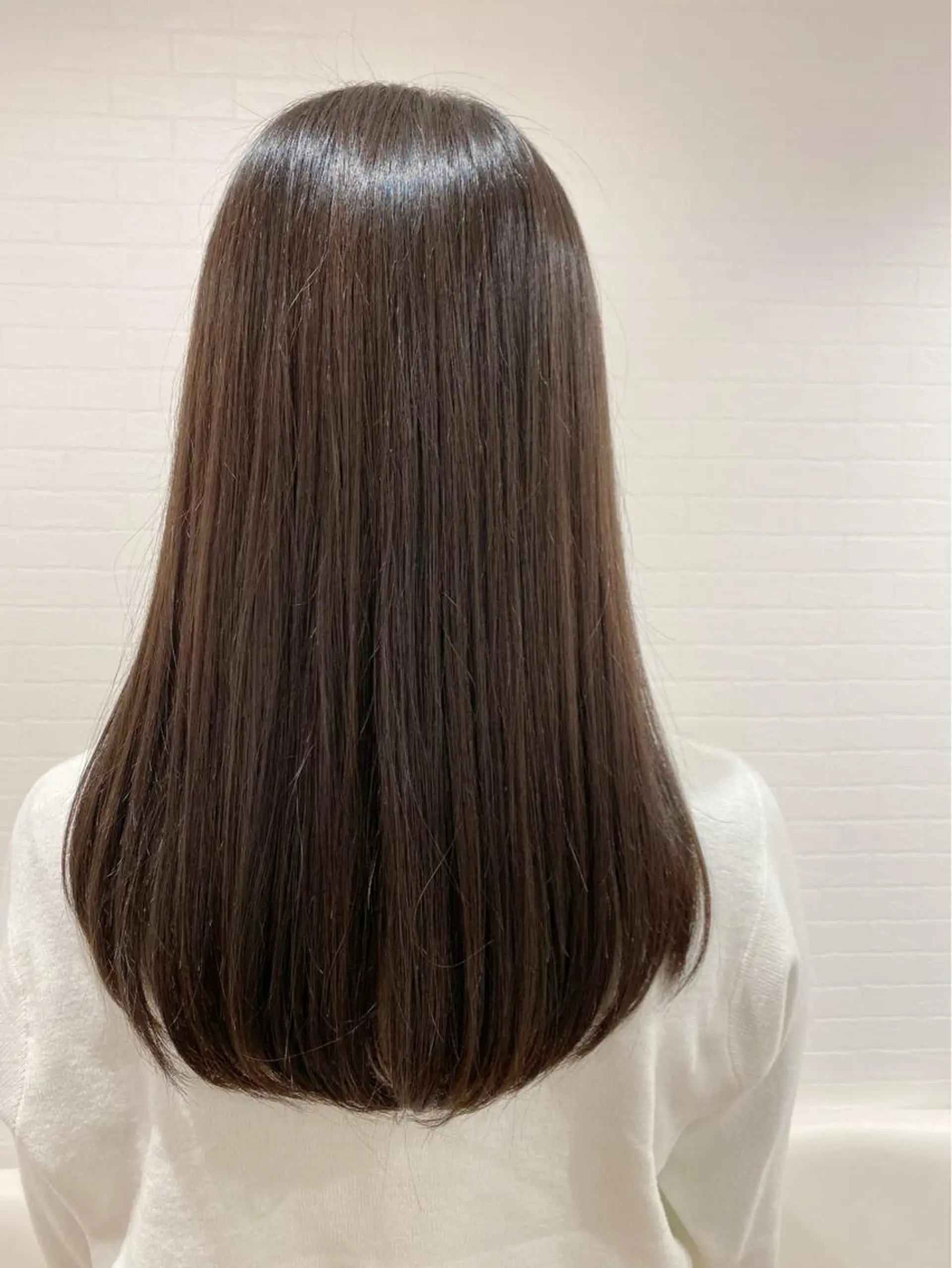 セミロング 縮毛矯正 GRANLUSSO 〜グランルッソ駅前店所属・木口 嘉美のヘアスタイル