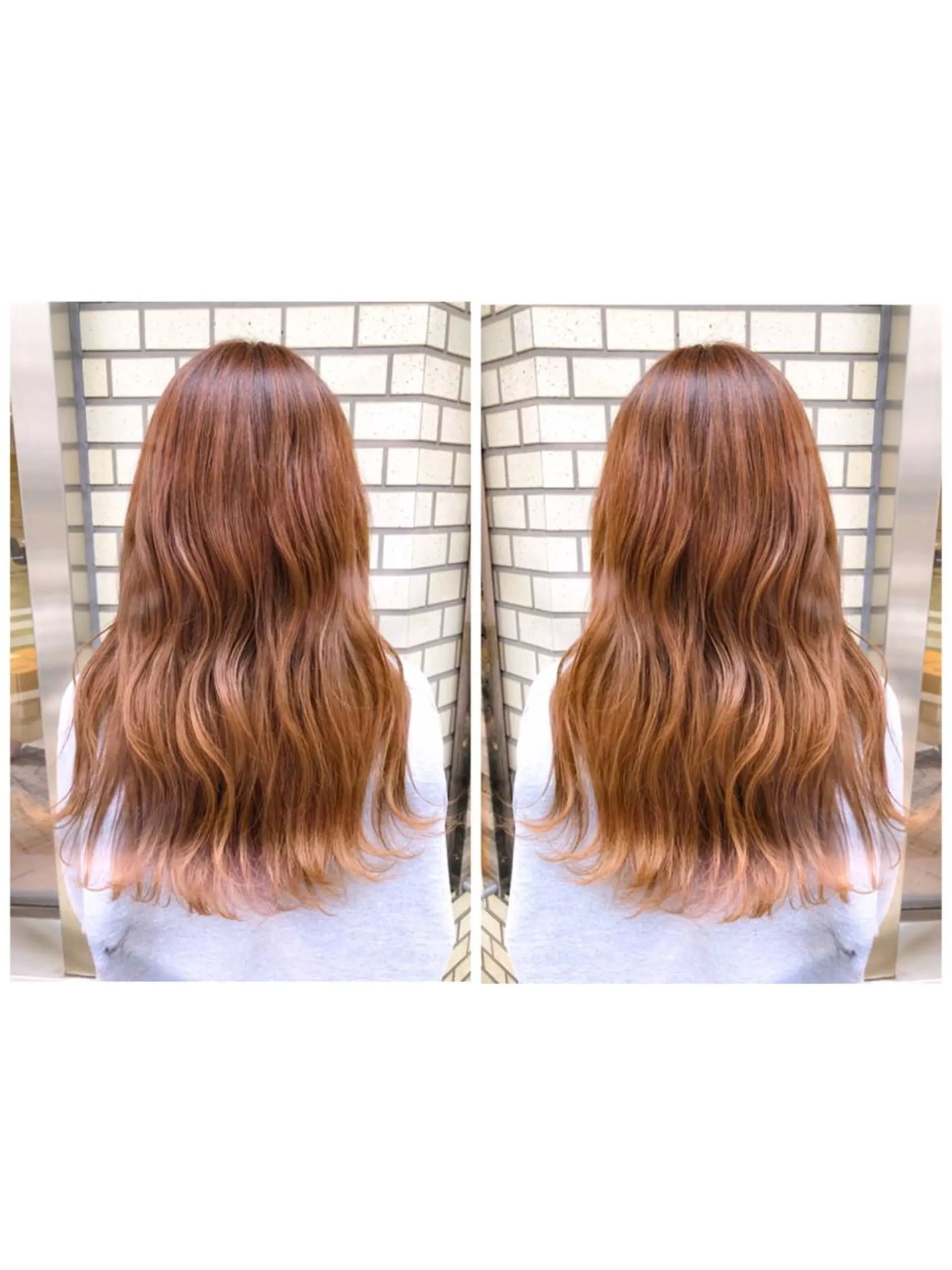 ロング カラー ベージュカラー オレンジ オレンジベージュ ヘアカラー ブリーチ/髪質改善 🍊店長MASAKiのヘアスタイル