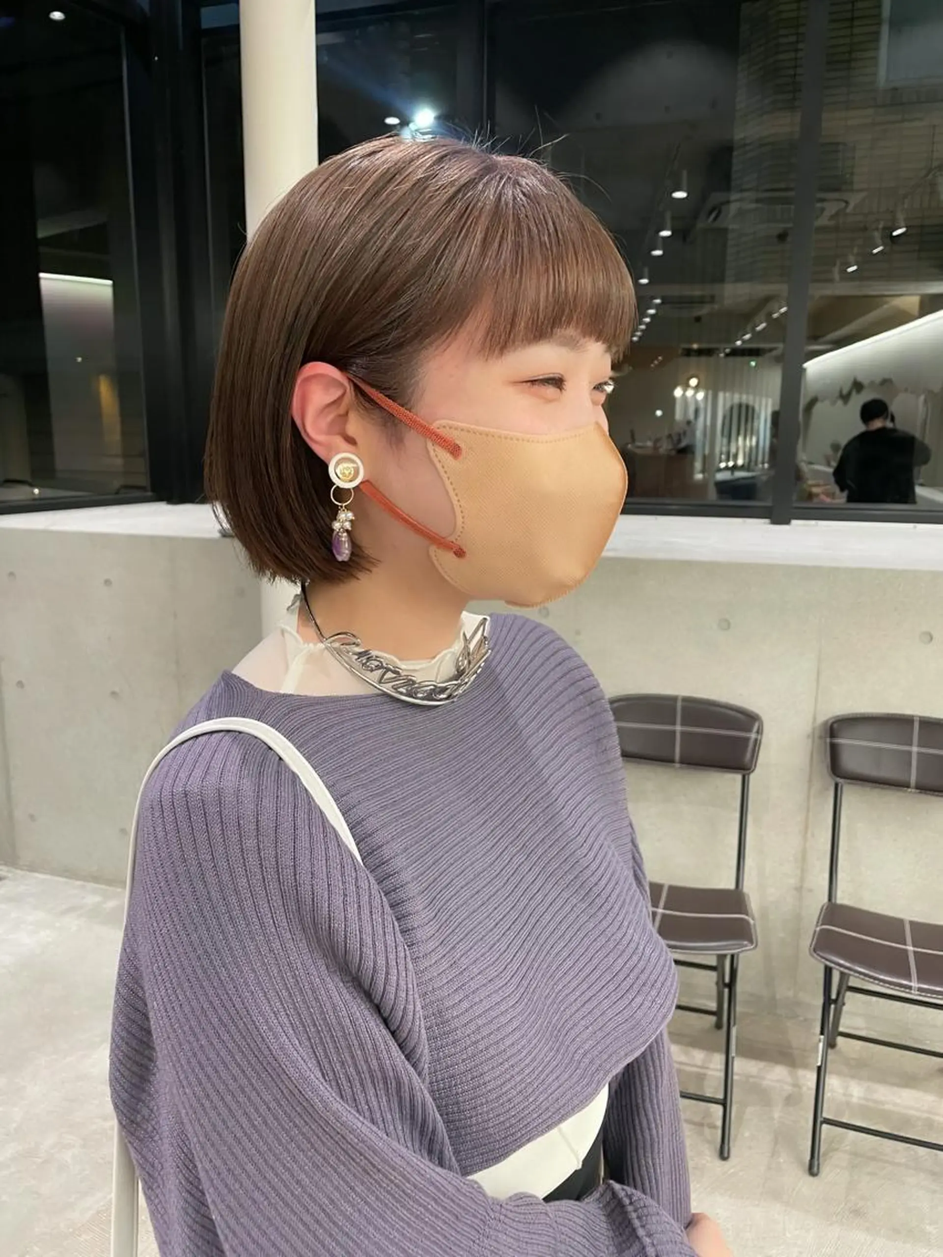 ショート カラー ヘアアレンジ ミニボブ/ブリーチ 🌈MISATOのヘアスタイル