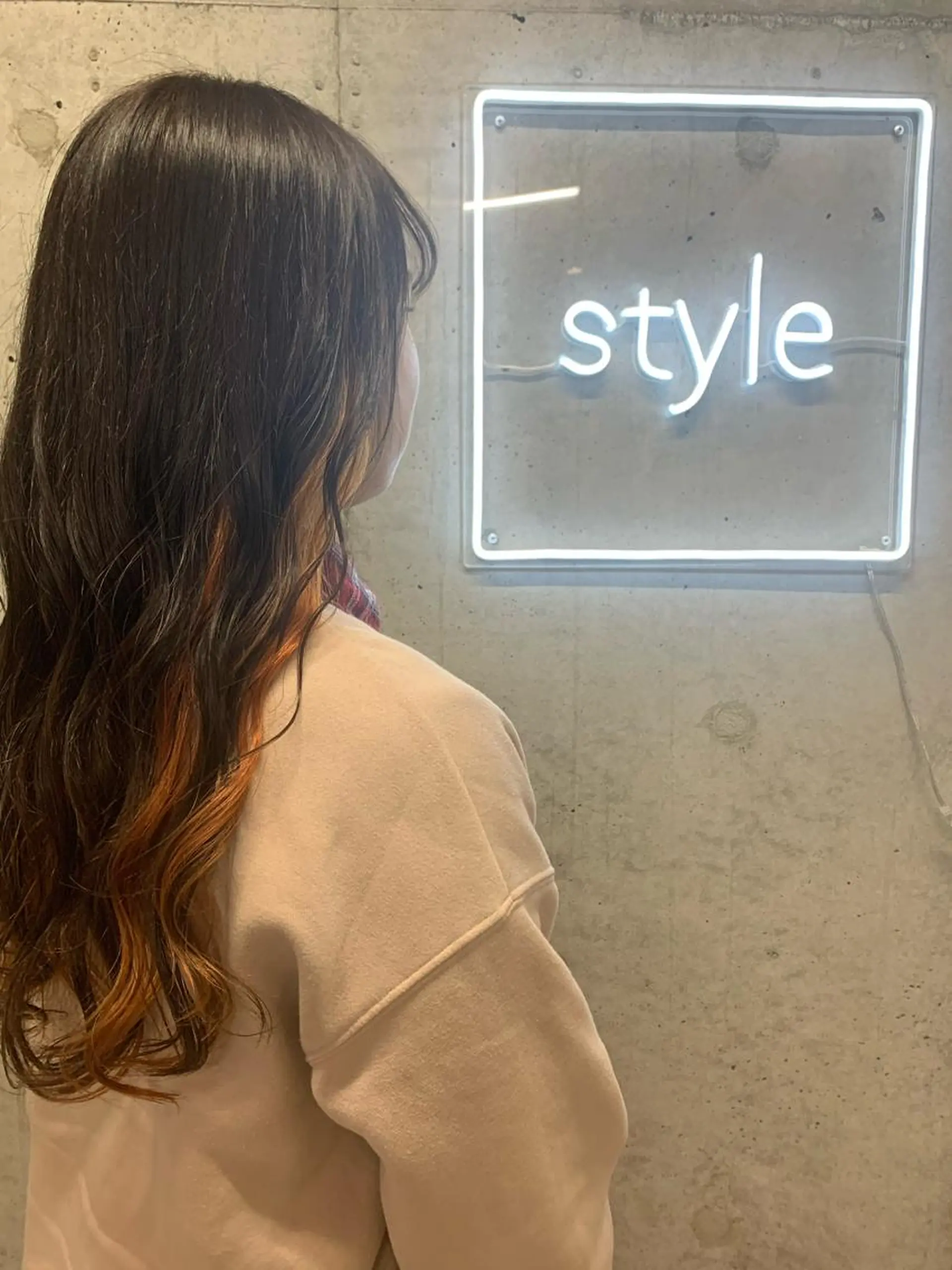 ロング カラー ヘアアレンジ サナ🌱 切りっぱなしボブのヘアスタイル