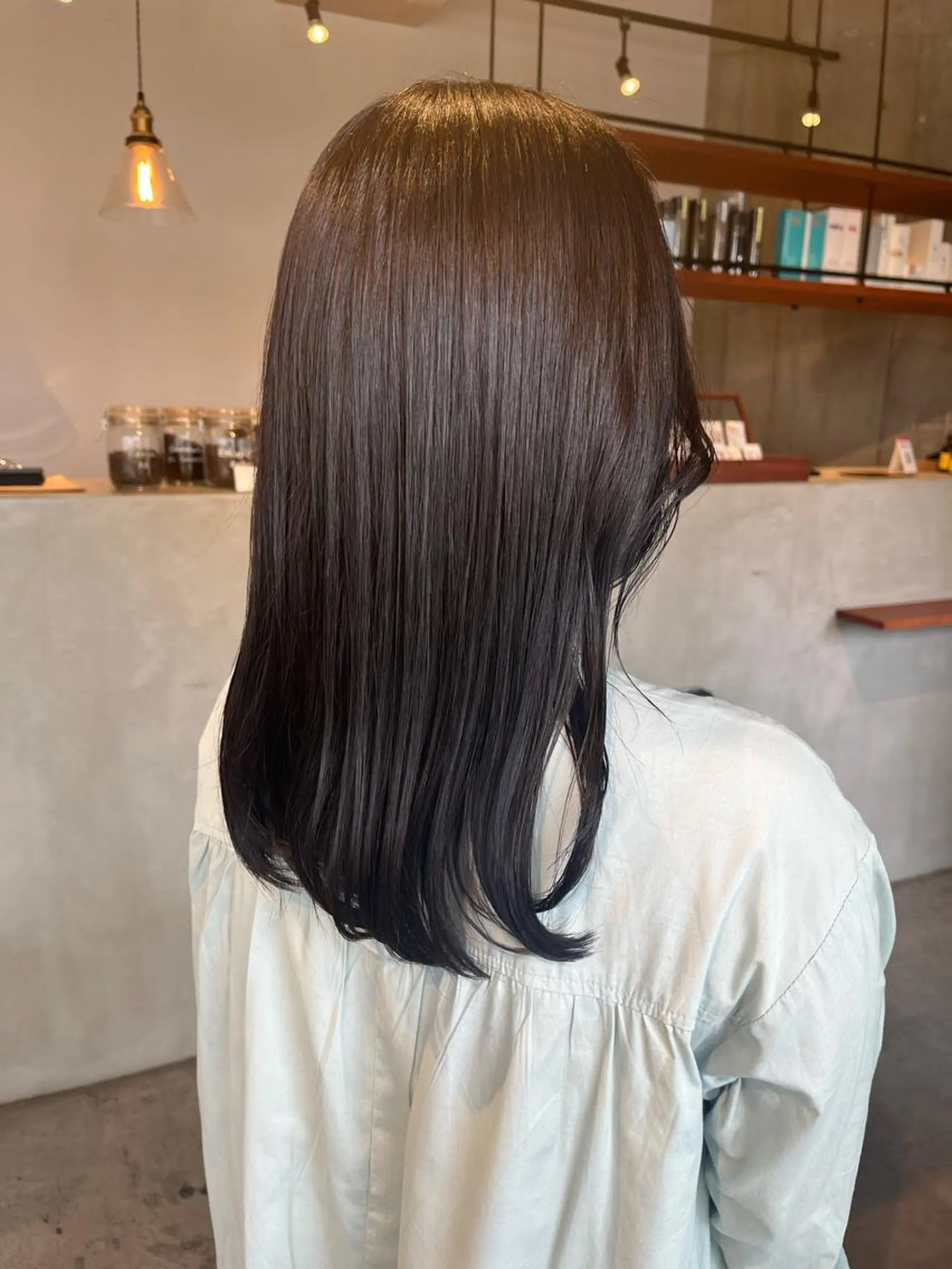 セミロング カラー ブラウンカラー 透明感カラー ダークブラウン rimi/ショート /透明感カラーのヘアスタイル