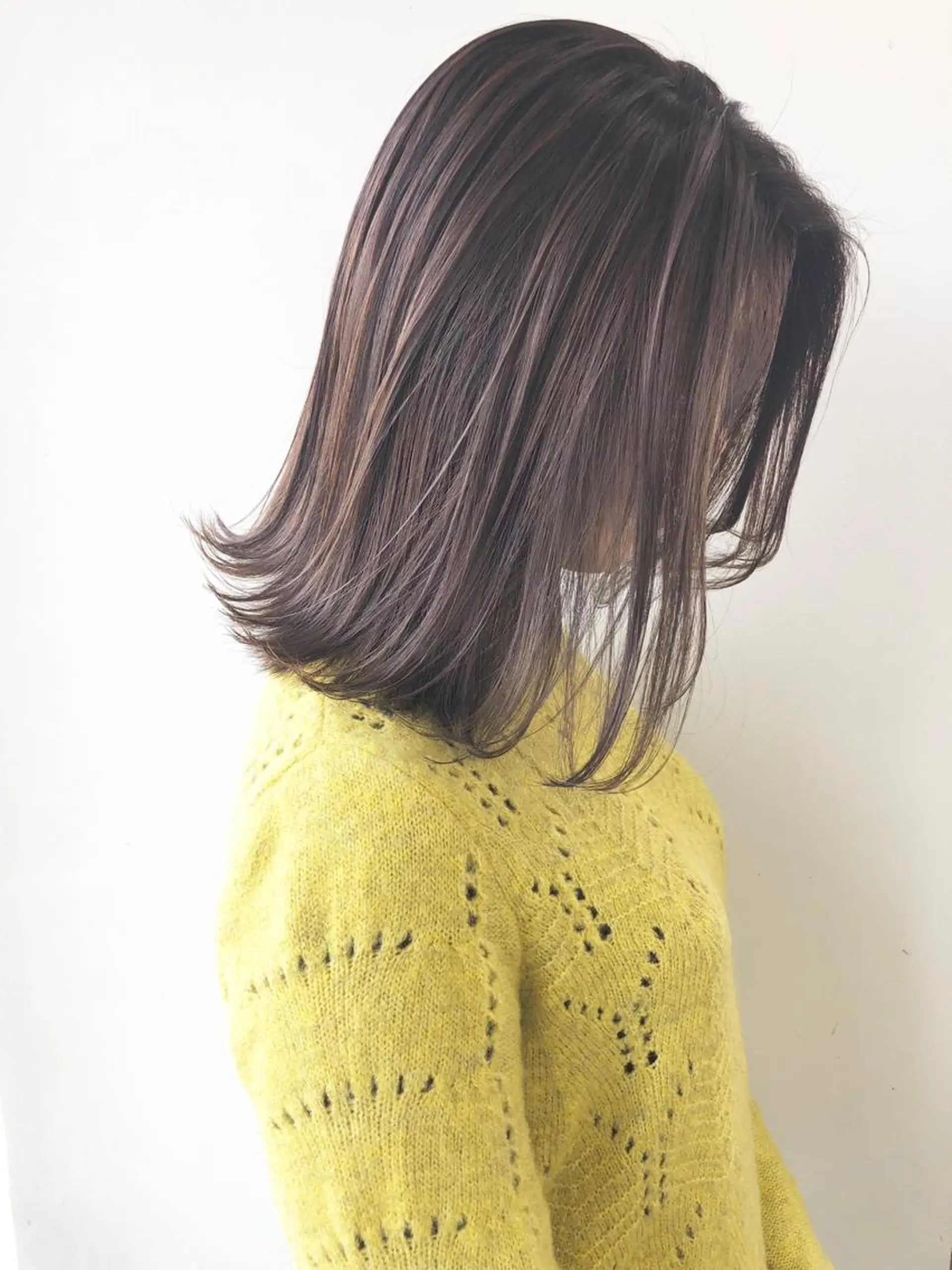 ミディアム ハイライト 小澤大輔 YOLO hairのヘアスタイル