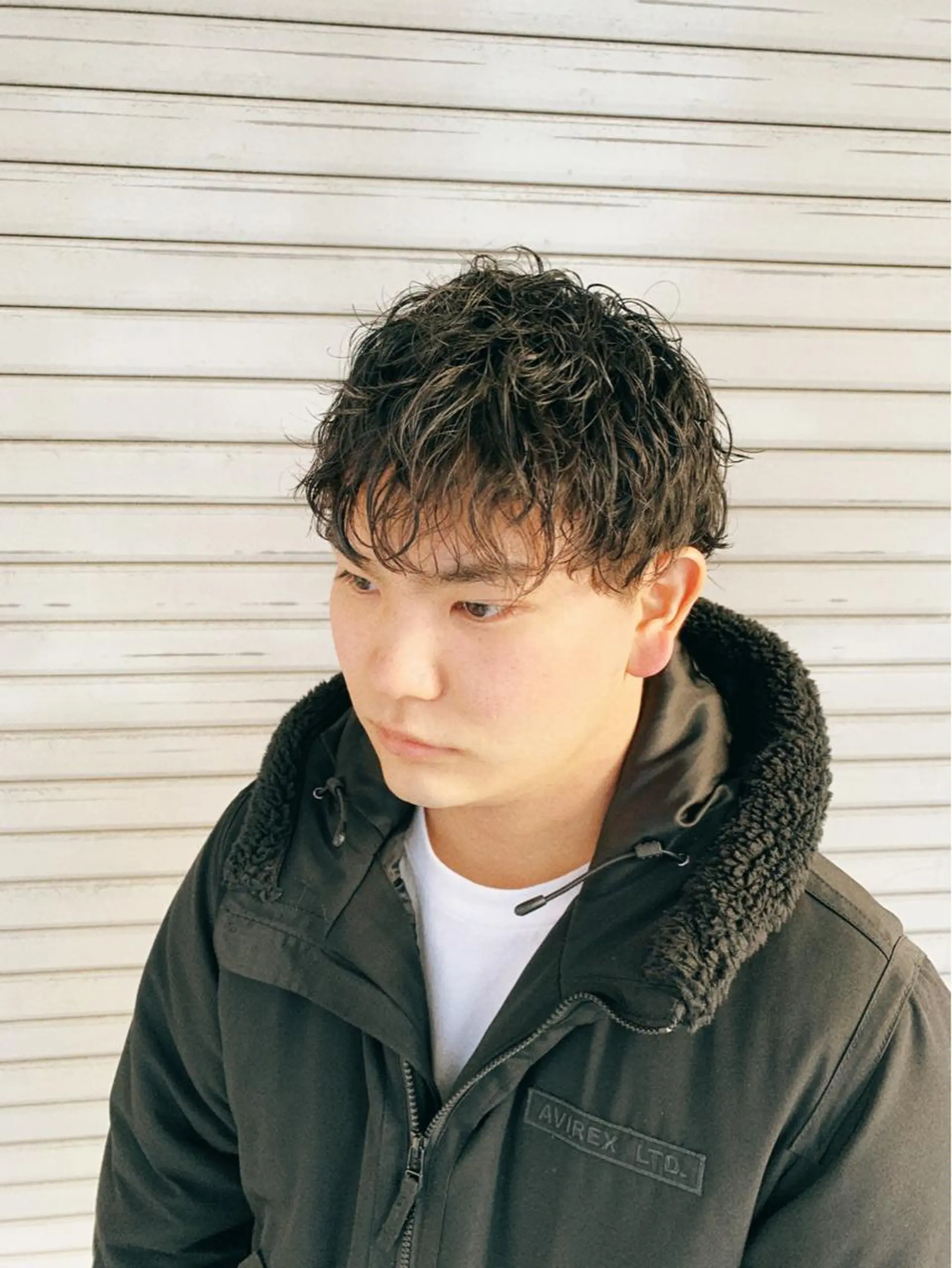 ショート パーマ メンズ マッシュ メンズパーマ 刈り上げ CARNEL所属・メンズ専門CANEL かずまのヘアスタイル