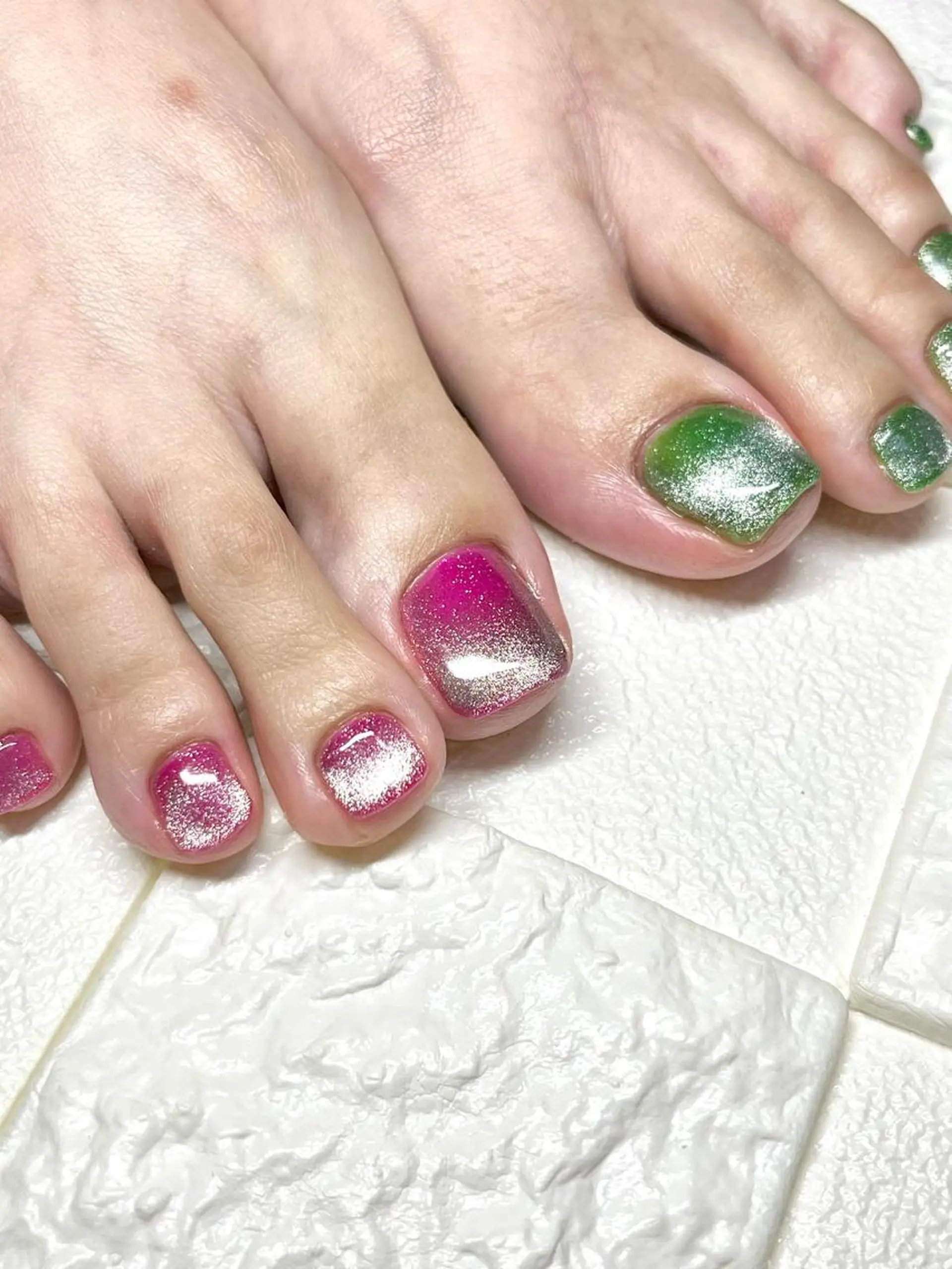 ネイル フットネイル マグネットネイル フットネイル まり りぃ〜んのネイルデザイン