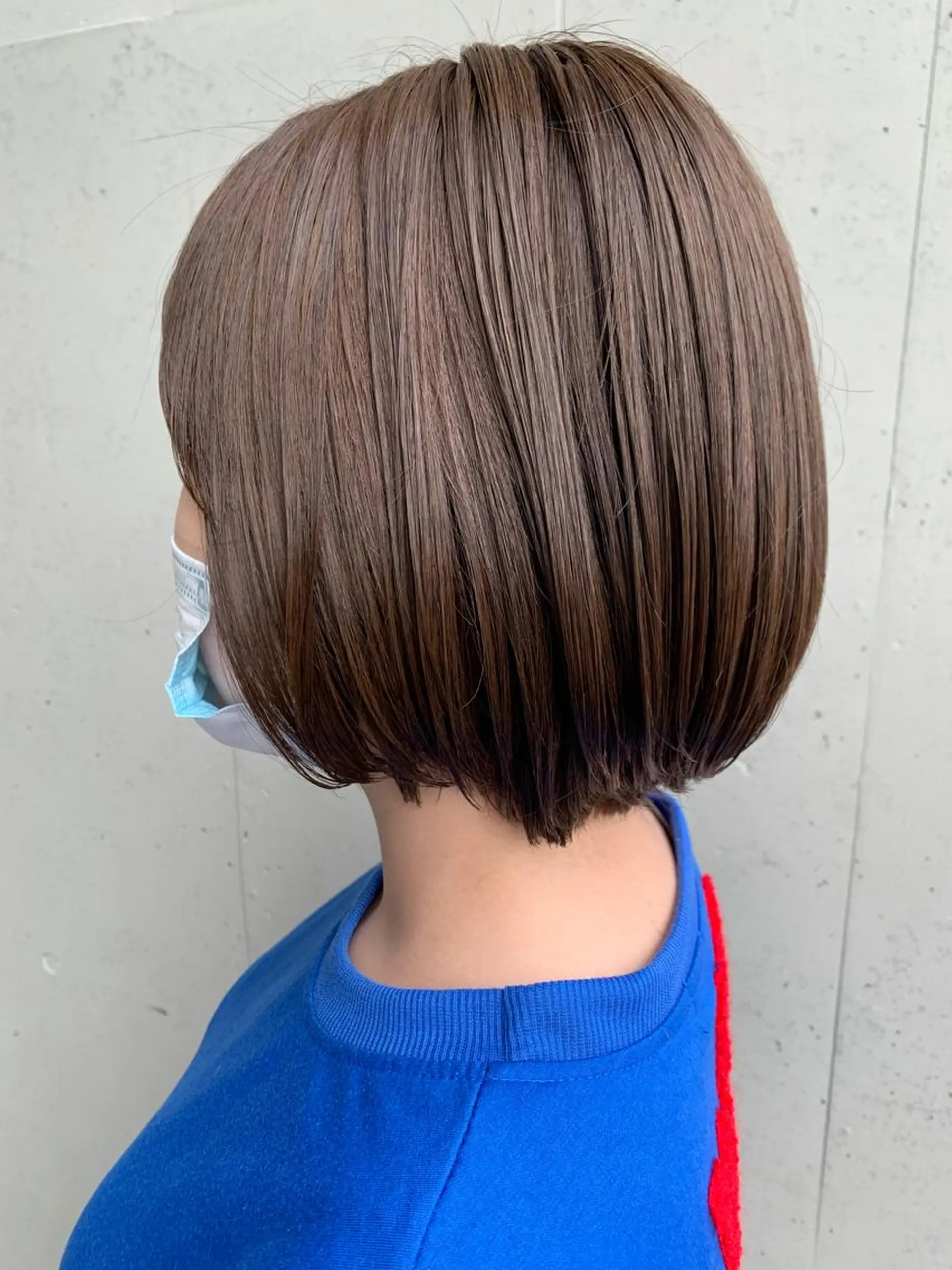 ショート カラー カット ヘアカラー 顔周り/暗髪カラー /アベ マホのヘアスタイル