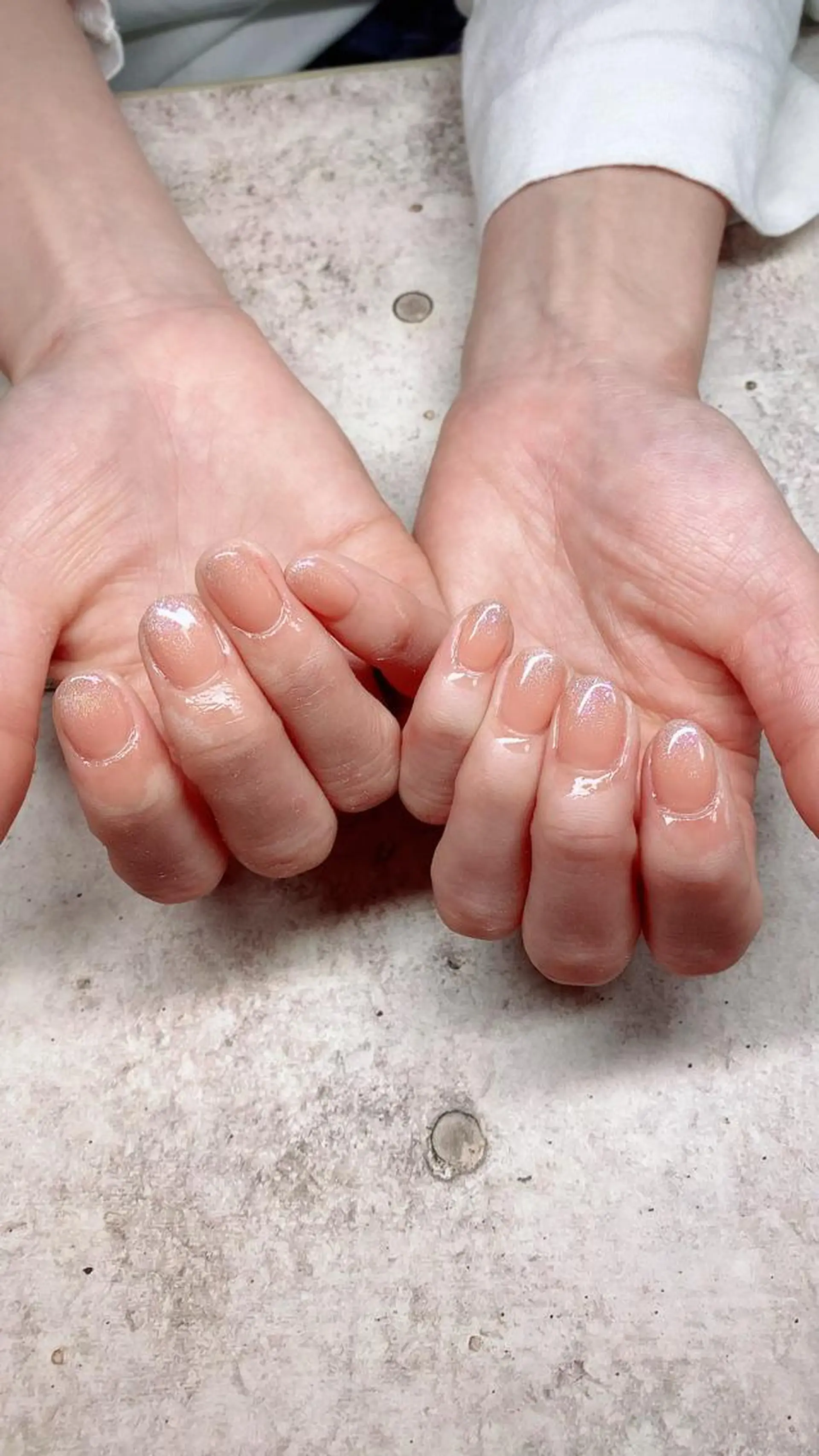 ショート カラー ネイル グラデーションカラー ユニコーンカラー グラデーション マグネットネイル ハンドネイル NailbyN所属・Nail_by N1のネイルデザイン