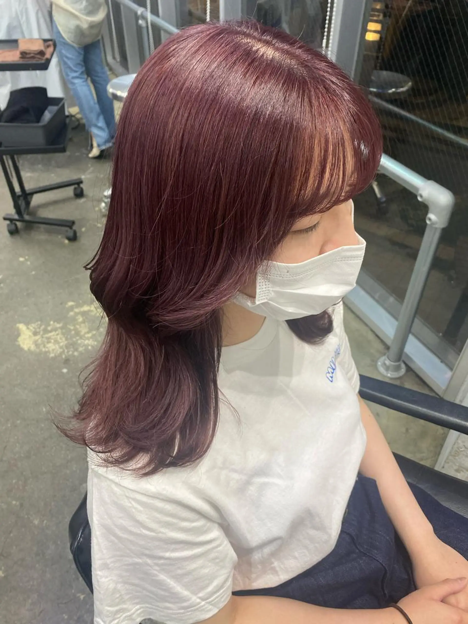 ミディアム カラー 💗💗韓国レイヤー yu-ki💗💗のヘアスタイル