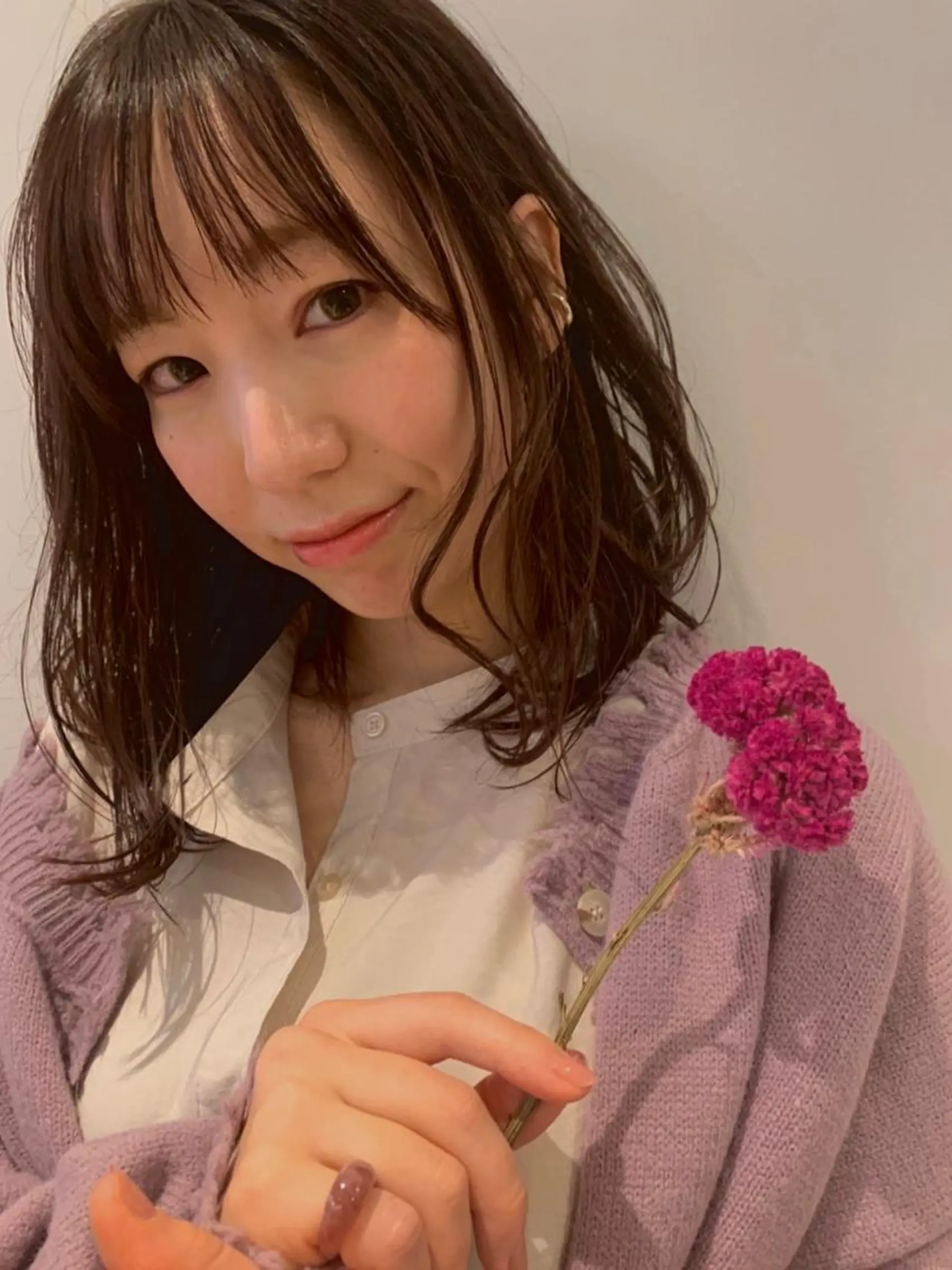 セミロング カラー カット ヘアカラー トリートメント 大井 奈那のヘアスタイル