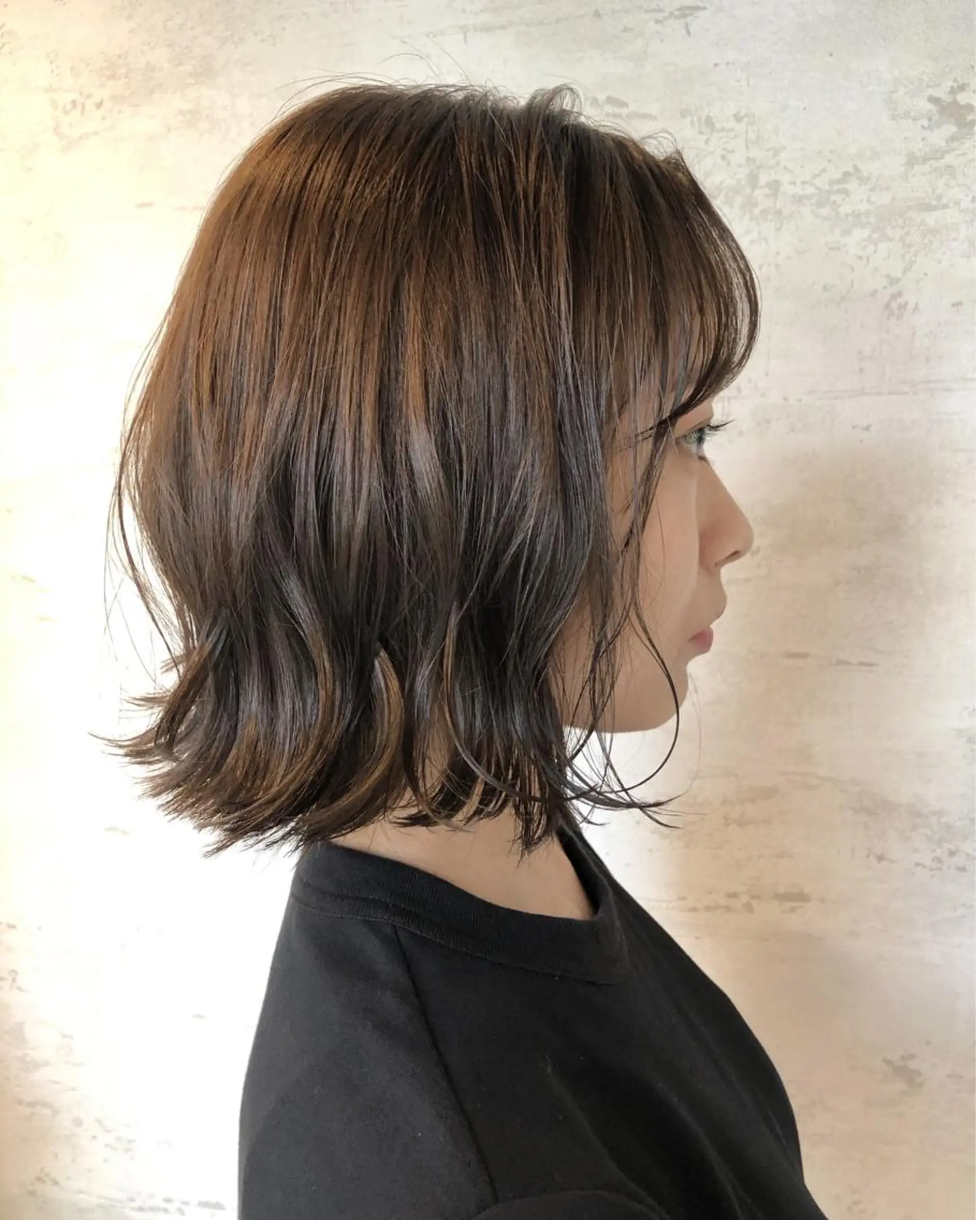 ミディアム 女性に人気♪ はやしほのかのヘアスタイル