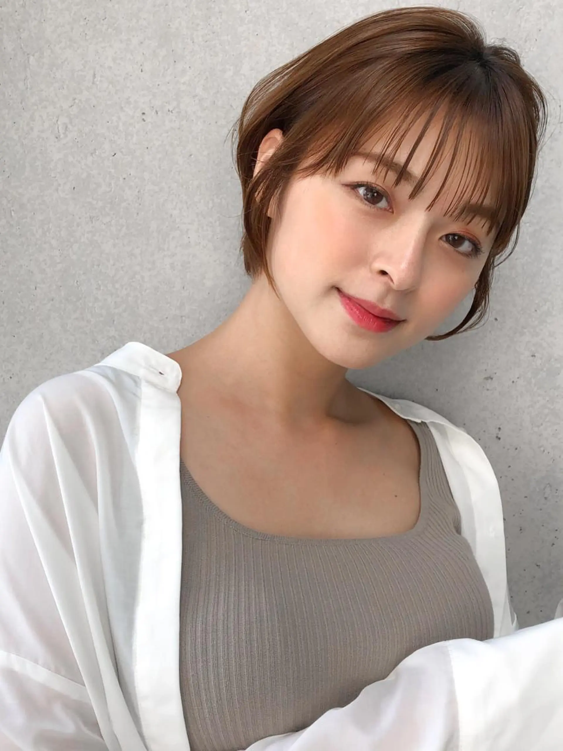 ショート カラー くびれヘア ショートヘア レイヤー×髪質改善✨ 渋谷/佐藤侑哉のヘアスタイル