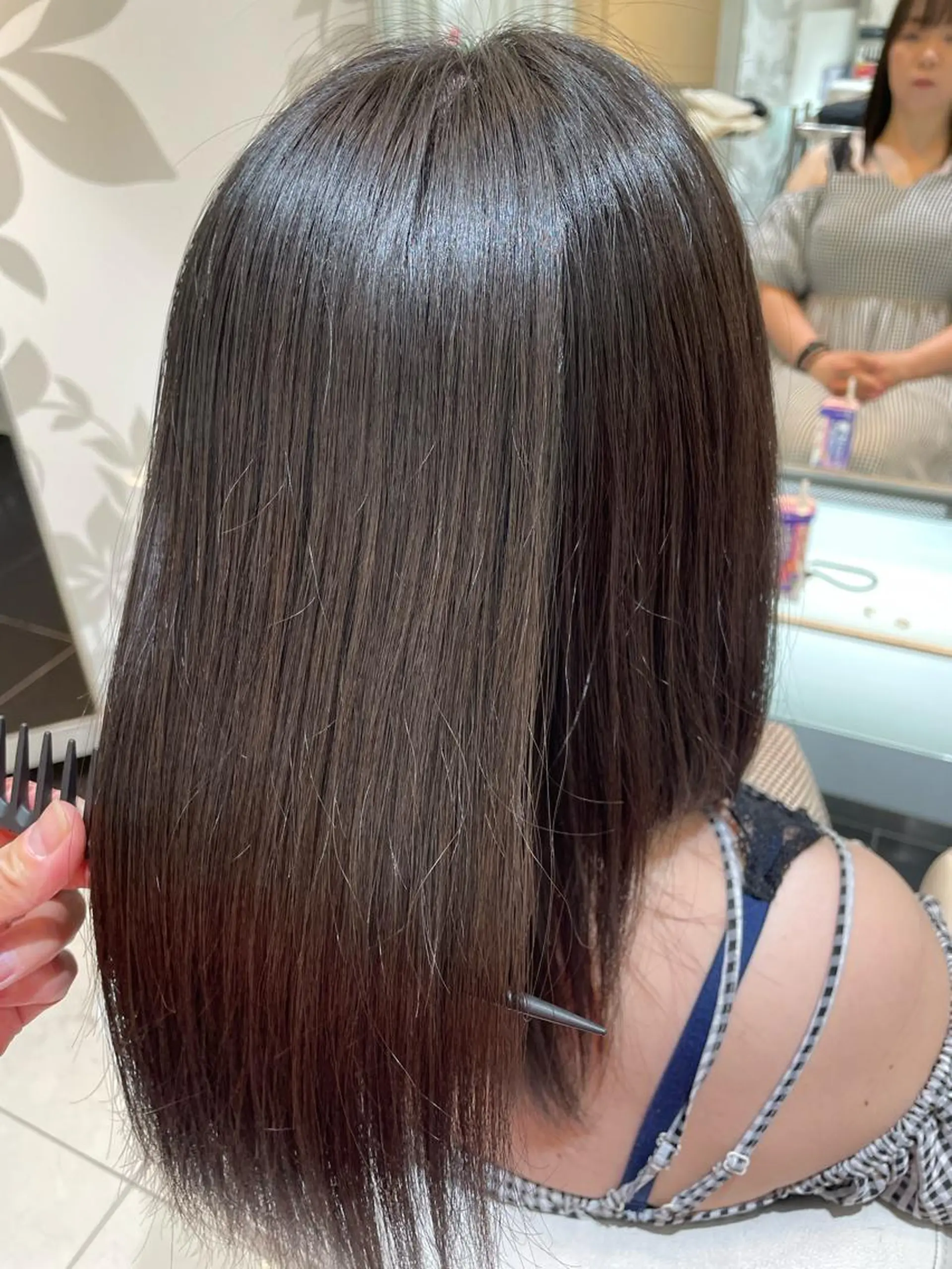 ミディアム 髪質改善カラー 清利あやなのヘアスタイル