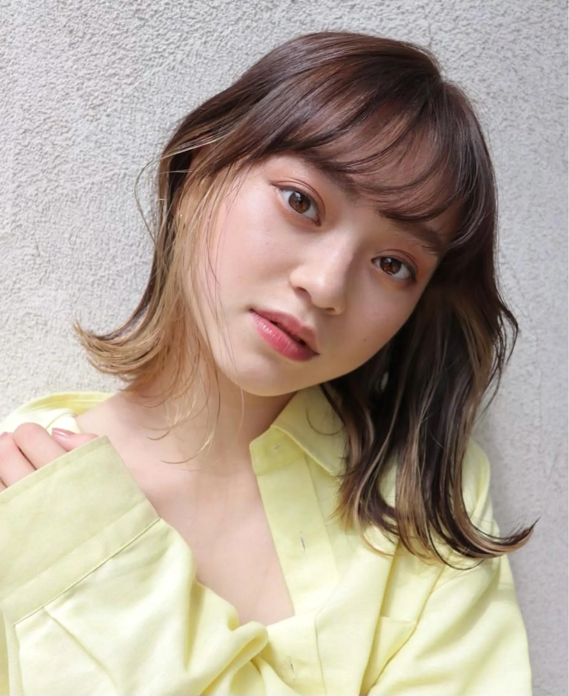 ミディアム カラー/レイヤー/ 髪質改善/PAAQのヘアスタイル