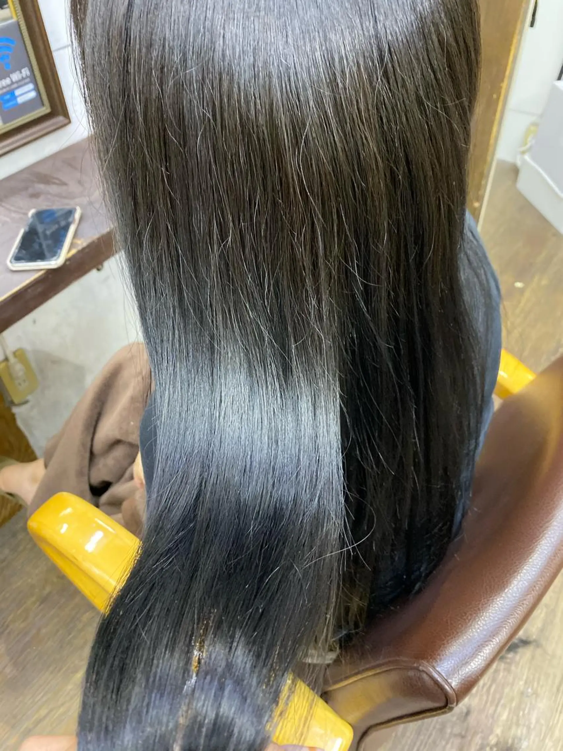 ロング カラー ブルーカラー ブルージュ ヘアカラー トリートメント IwAsh大和駅前店所属・IwAsh大和駅前店 河野亜里香のヘアスタイル