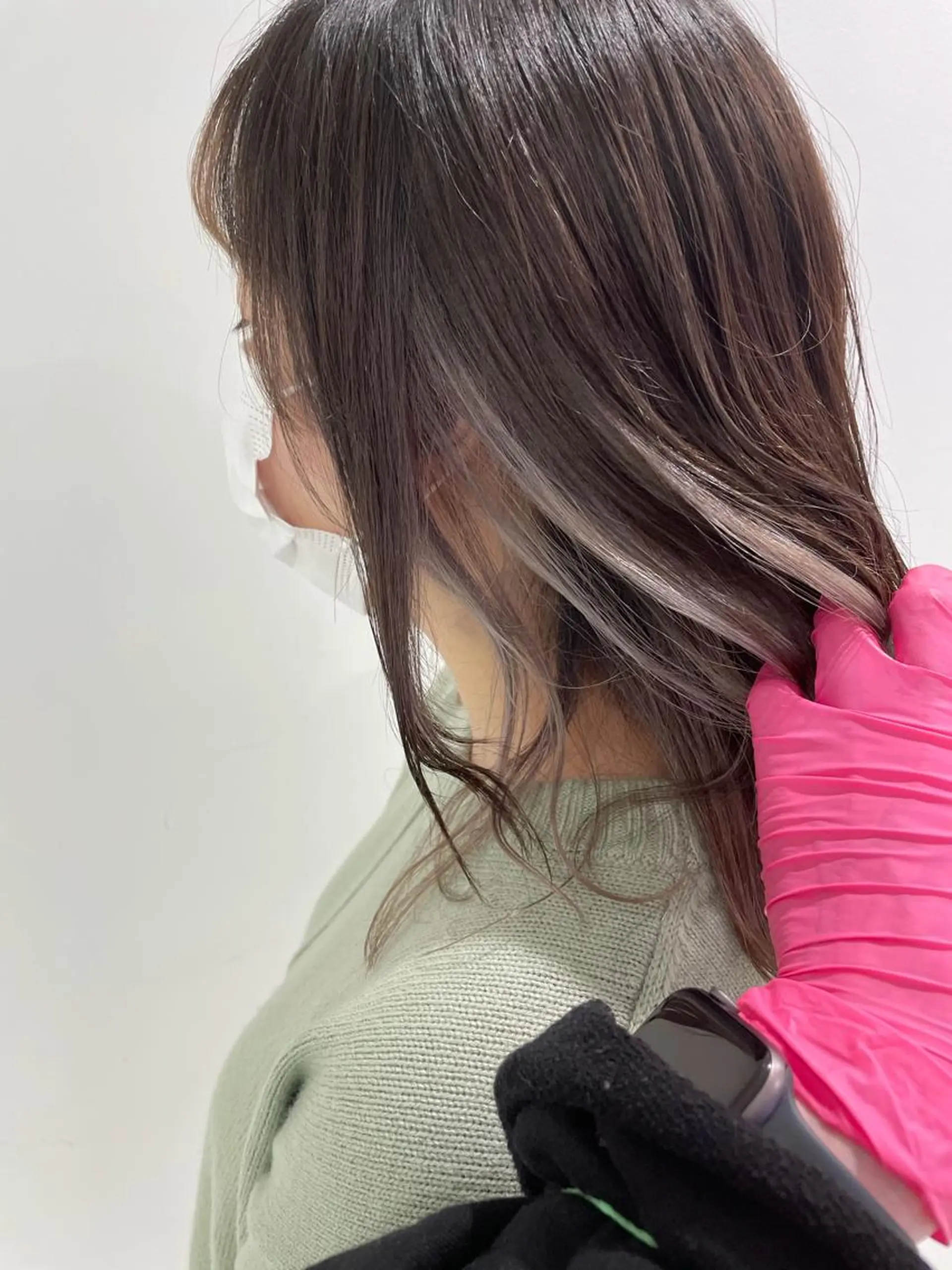 セミロング カラー 横浜メンズパーマ🔥 大野賢人のヘアスタイル