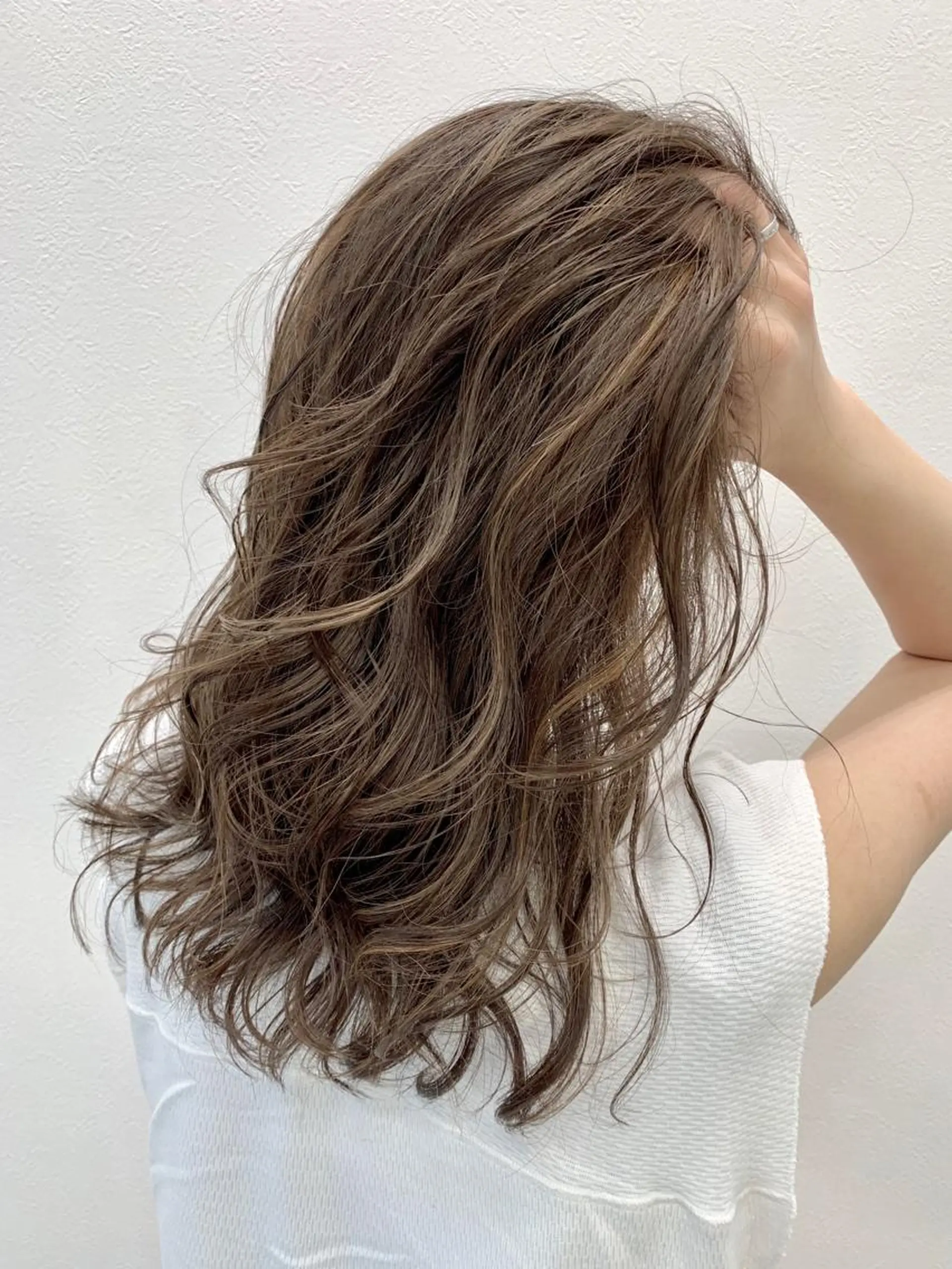 ロング カラー カット ヘアカラー トリートメント 酸性ストレート/ブリ ーチなし/中村 匠のヘアスタイル